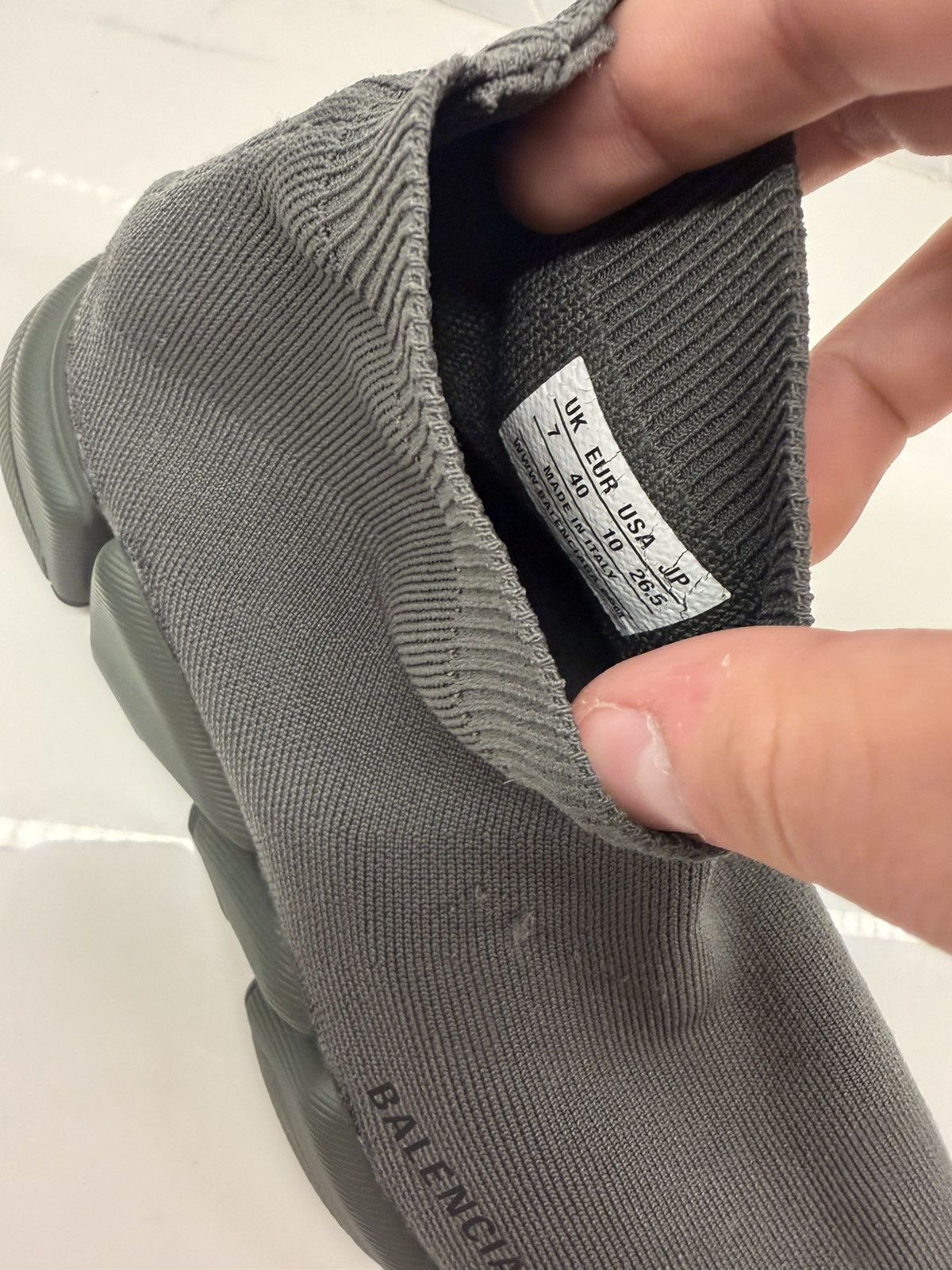Balenciaga Balenciaga Speed Trainer Sneakers – Dark Grey Size US 10 / EU 43 - 6 Thumbnail