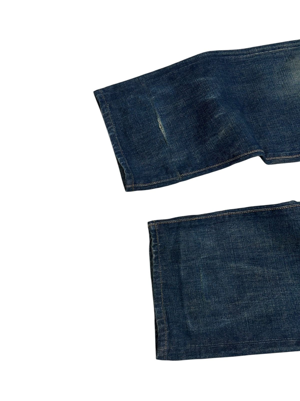 20471120 × Japanese Brand Vintage Bobson Selvedge Redline Japan Denim Indigo Washed Size US 31 - 4 Thumbnail