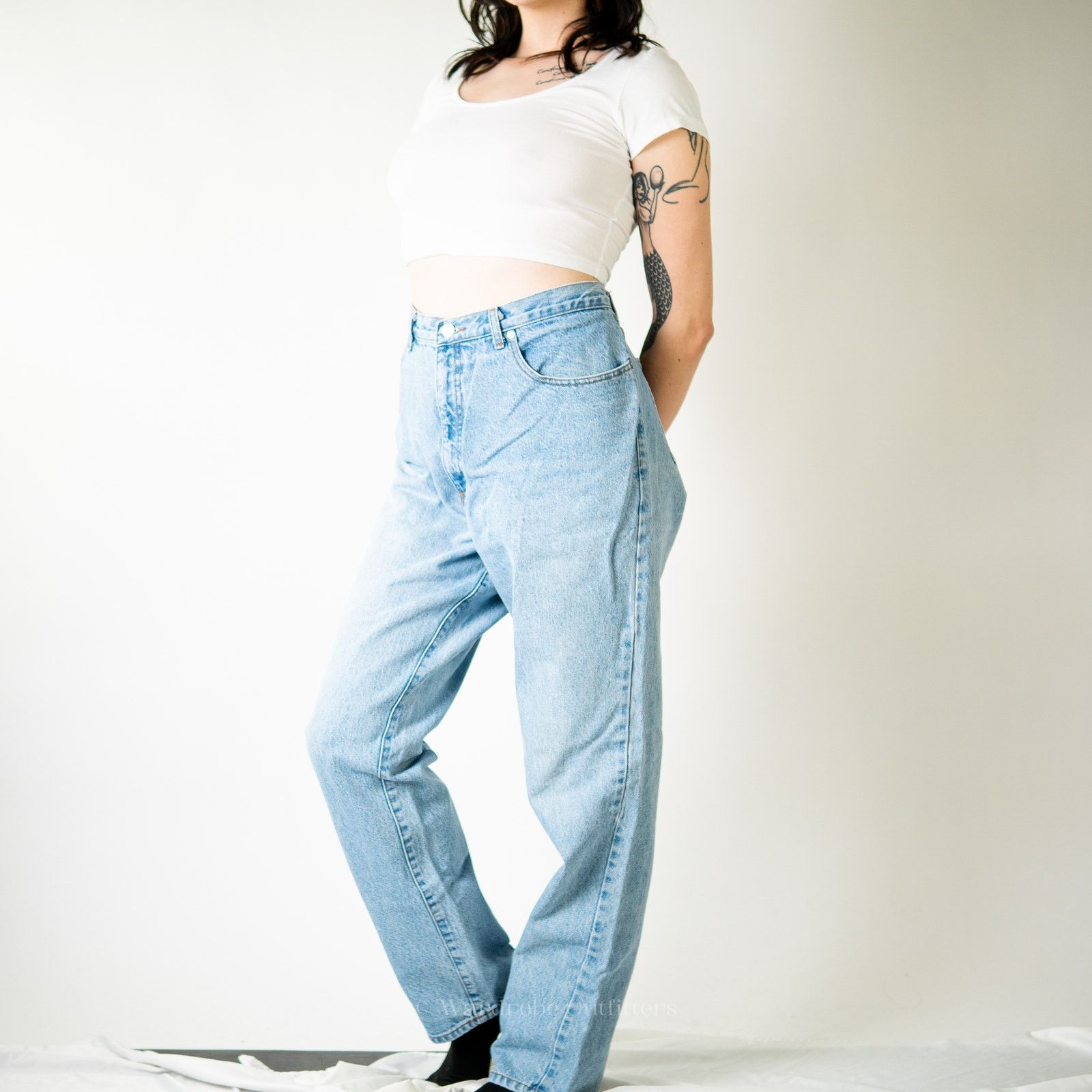 Guess Vintage 90s Guess Jeans High Rise Faded Distressed Jeans Size 37" - 3 Thumbnail