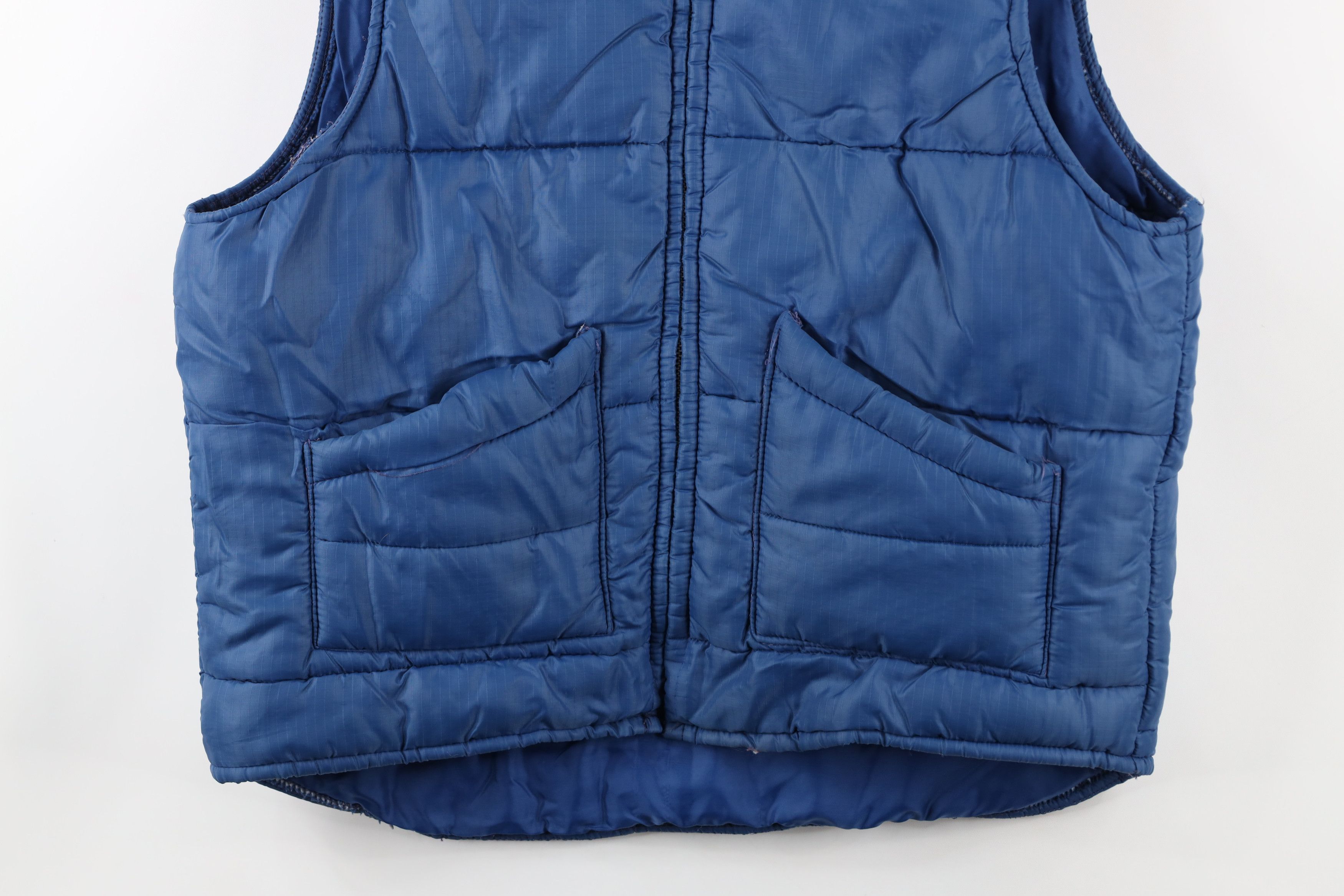 Vintage Vintage 70s Streetwear Boxy Fit Puffer Vest Jacket Blue Size US S / EU 44-46 / 1 - 3 Thumbnail