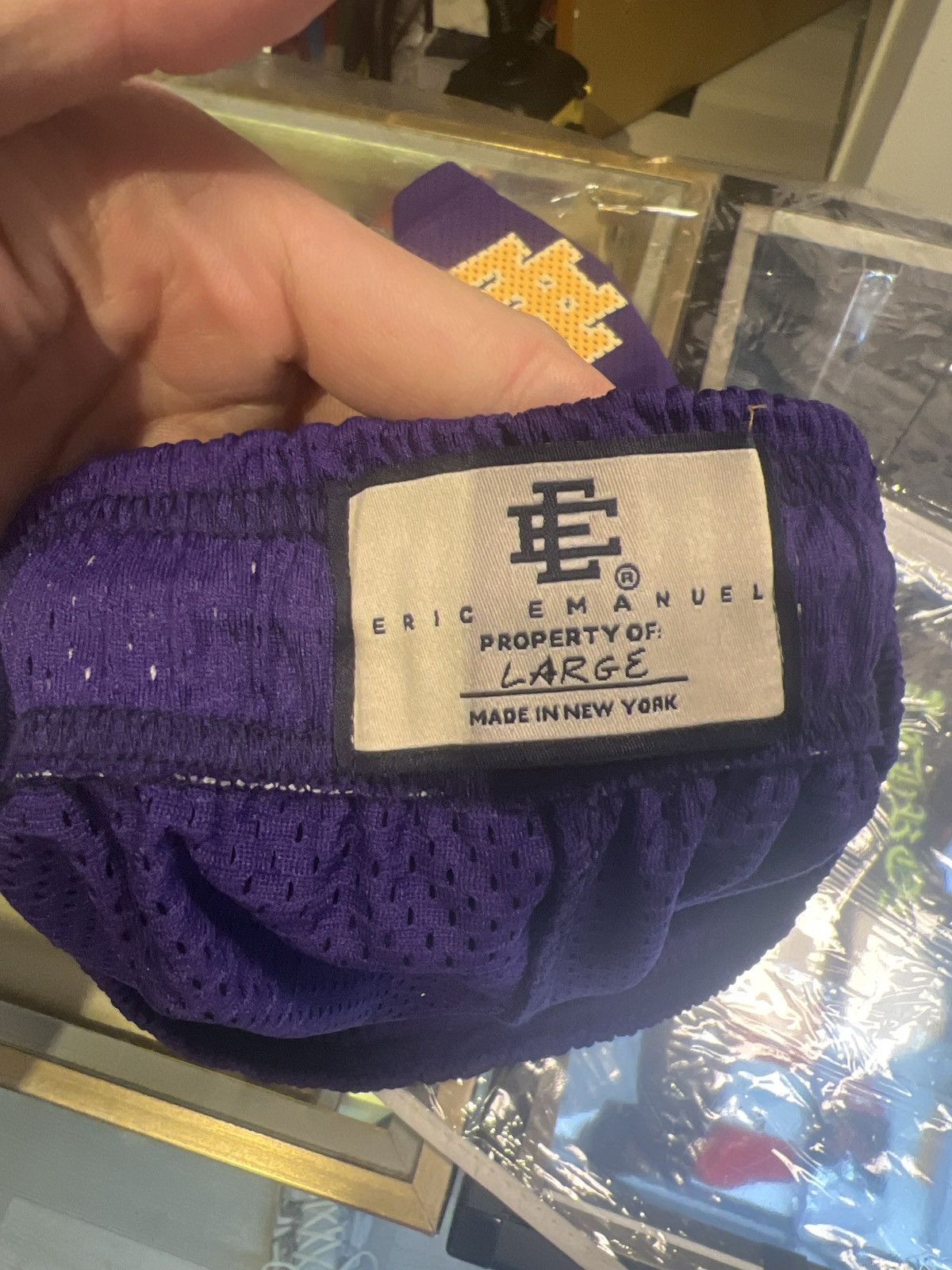 Eric Emanuel Eric Emanuel Basic Shorts Purple Yellow Size US 34 / EU 50 - 3 Thumbnail