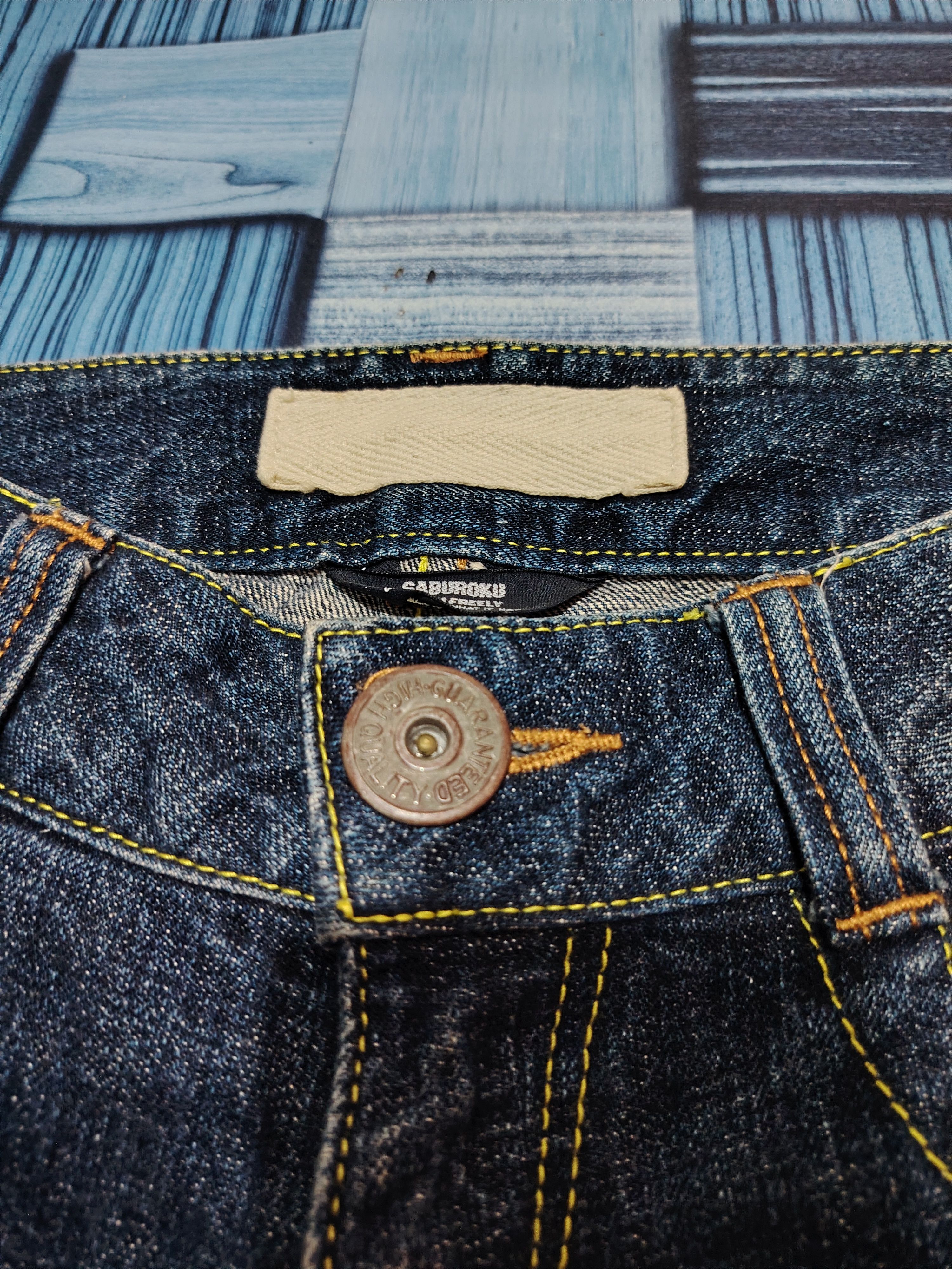 Who Decides War Japanese Saburoku Bell Bottom jeans Flared jeans Size US 31 - 10 Thumbnail