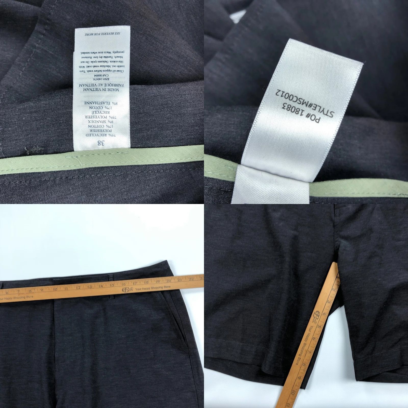 Faherty Faherty Men’s All Day Shorts Dark Heather Grey Performance Drawstring Waist 38 Size US 38 / EU 54 - 8 Thumbnail