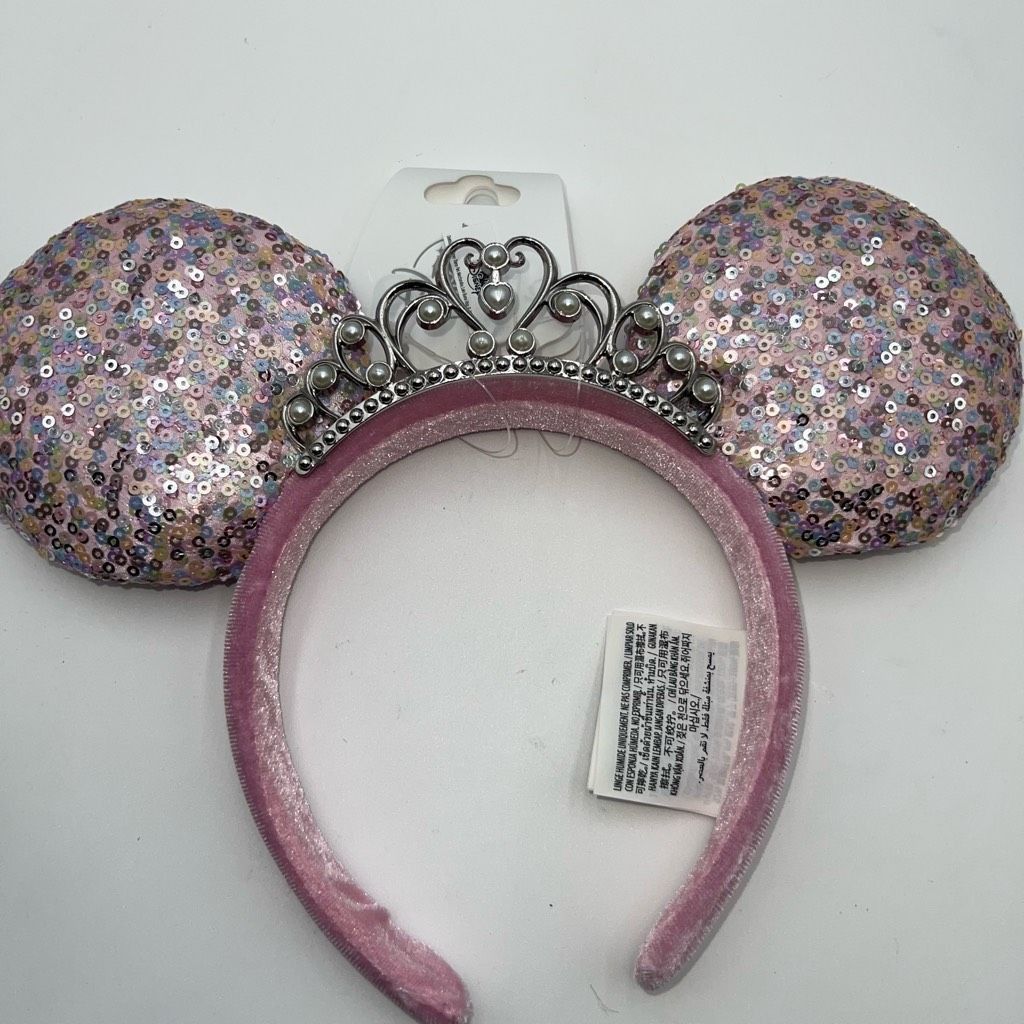 Disney Disney Parks Minnie Mouse Ear Headband Pink Party Bow Princess Crown New W Tag Size ONE SIZE - 1 Thumbnail