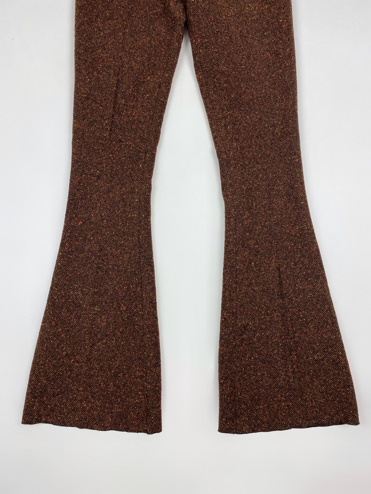 Burberry Prorsum Burberry Prorsum Tangerine Tweed Flared Pants Size 30" / US 8 / IT 44 - 5 Thumbnail