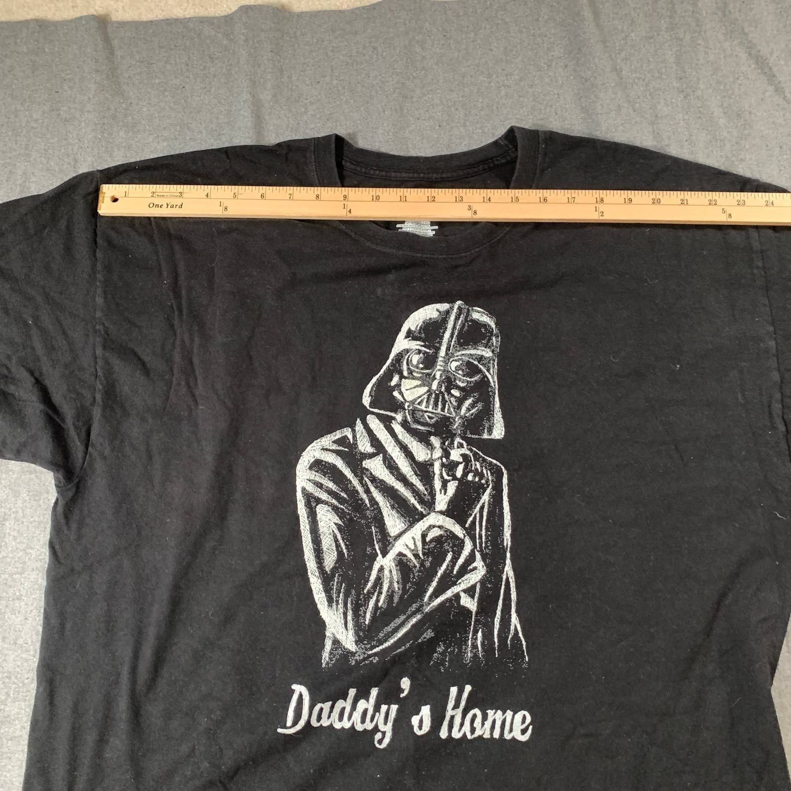 Hanes Hanes Daddy's Home Shirt Adult Size 2XL Black Casual T Shirt Size US XXL / EU 58 / 5 - 5 Thumbnail