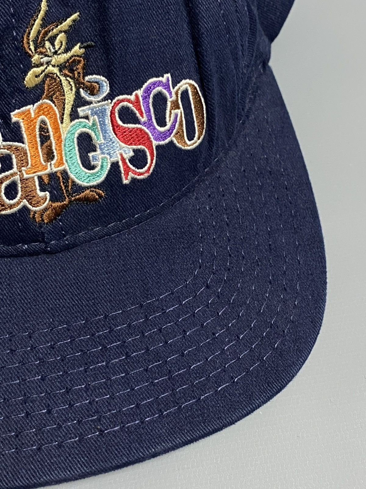 Vintage VTG 90s Looney Tunes San Francisco Hat Cap SnapBack Usa Blue Size ONE SIZE - 9 Thumbnail