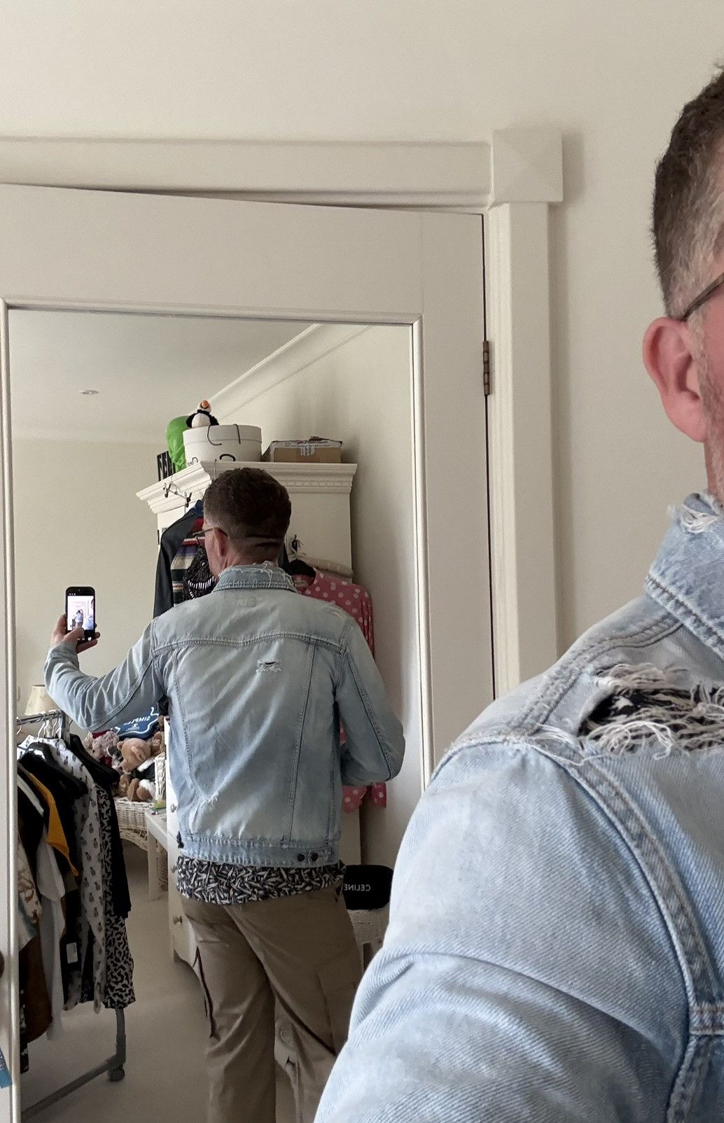 Saint Laurent Paris SS21 Saint Laurent denim trucker jacket crash thrashed grail Size US L / EU 52-54 / 3 - 11 Thumbnail