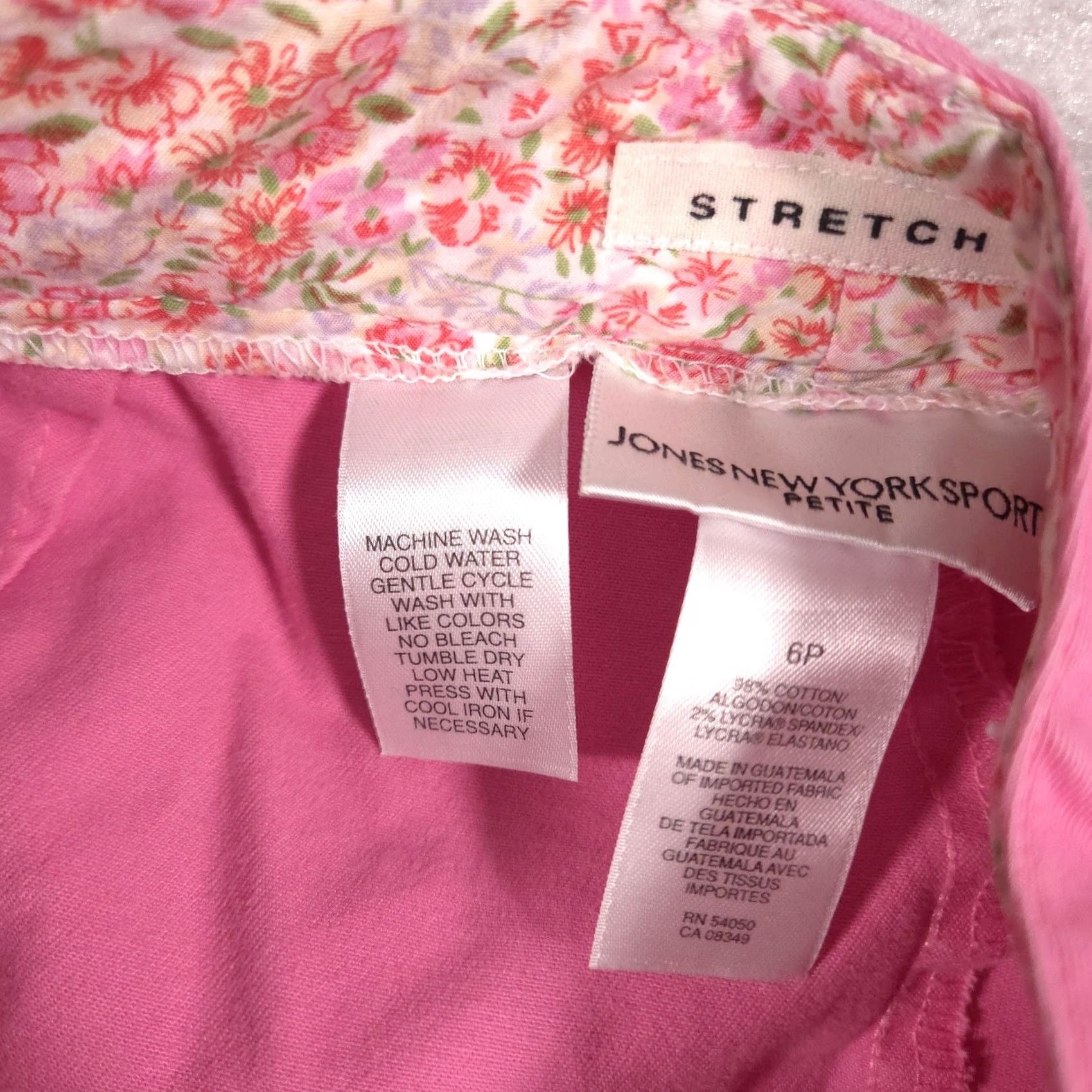 Jones New York Jones New York Sport Capri Pants Womens 6P Pink Twill Stretch Crop Chino Casual Size 28" / US 6 / IT 42 - 6 Thumbnail