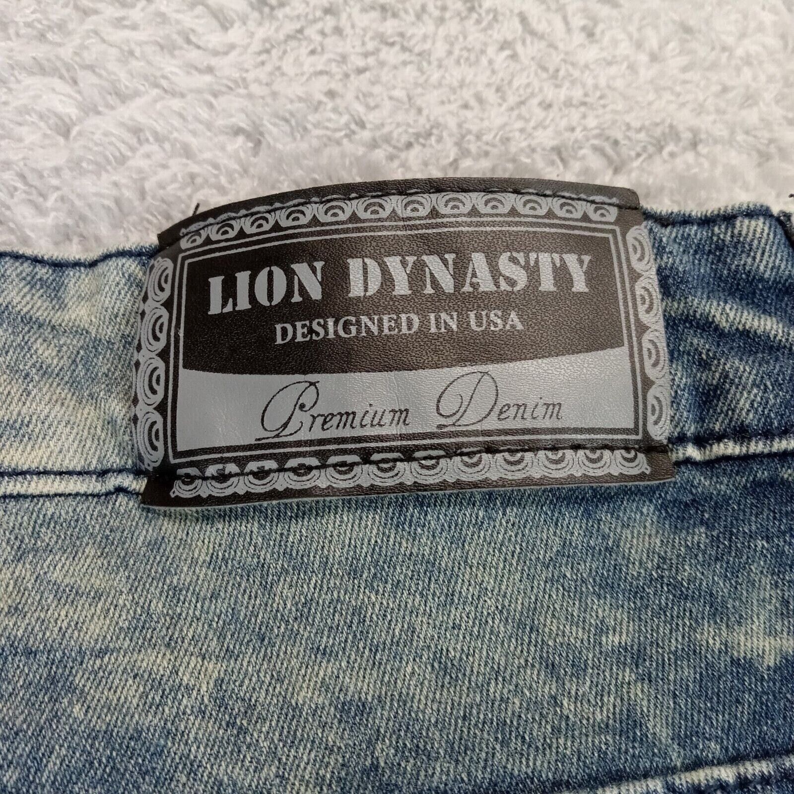 & Other Stories Lion Dynasty Shorts 38 Men Y2K Hip Hop Streetwear Jean Denim Size US 38 / EU 54 - 4 Thumbnail
