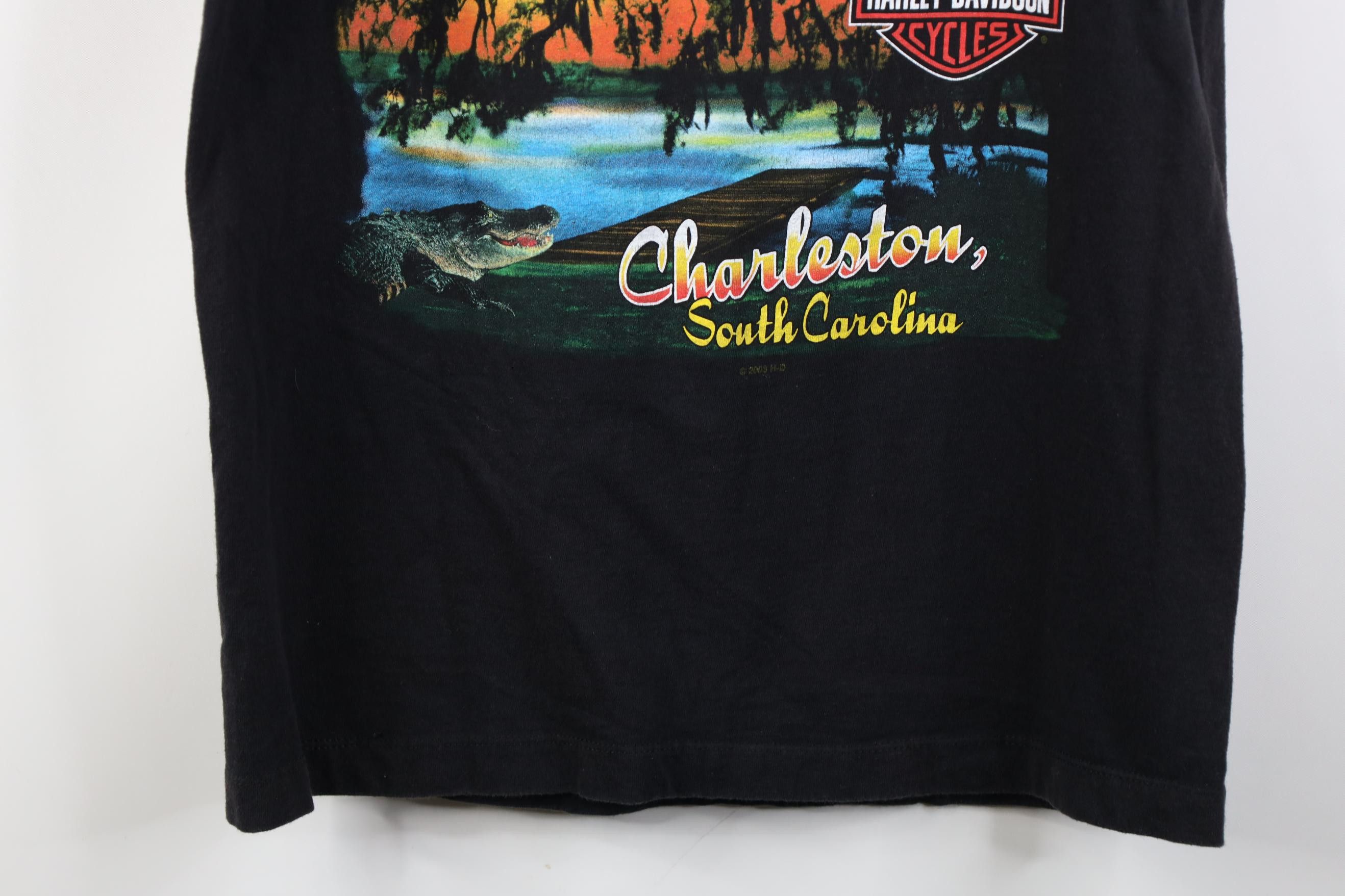 Harley Davidson Vintage Y2K Harley Davidson Spell Ride Hard Tank Top T-Shirt Size US M / EU 48-50 / 2 - 14 Thumbnail