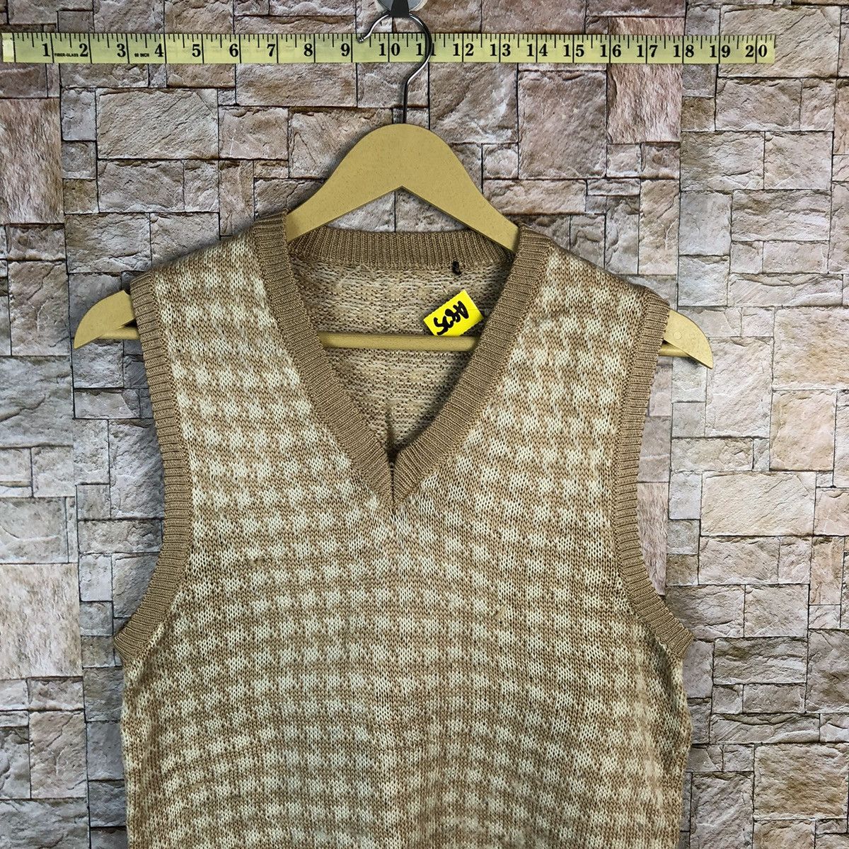 Japanese Brand × Vintage Japan vintage Brown Vest knitwear #A825 Size S / US 4 / IT 40 - 2 Thumbnail