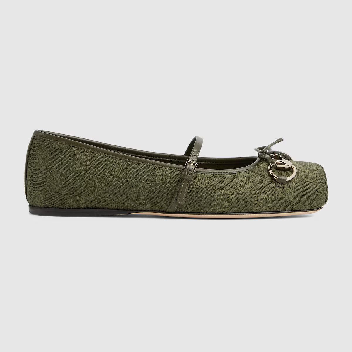 Gucci Gucci GG Logo Horsebit Maryjane Ballerina Ballet Flat 37 Size US 7 / IT 37 - 1 Thumbnail