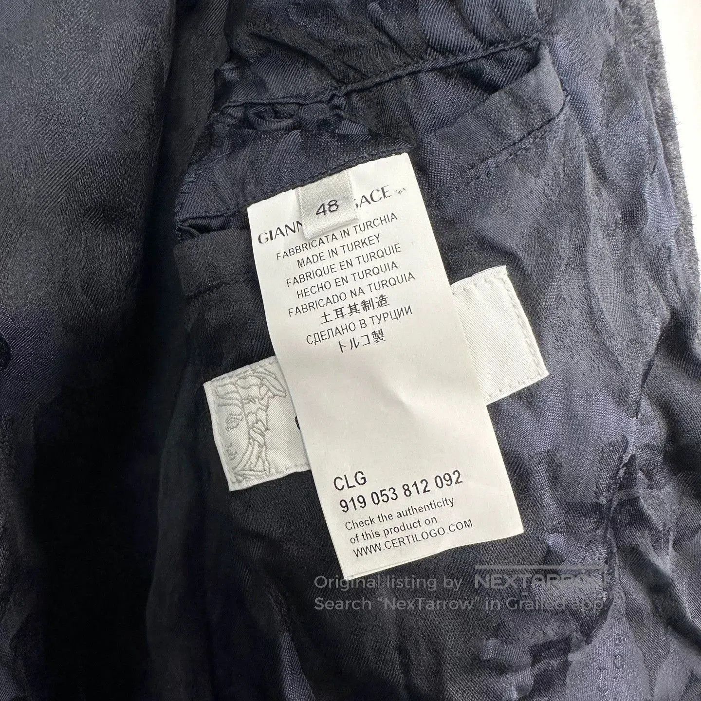 Versace Versace Cowhide Casual Jacket 48. Size US L / EU 52-54 / 3 - 6 Thumbnail