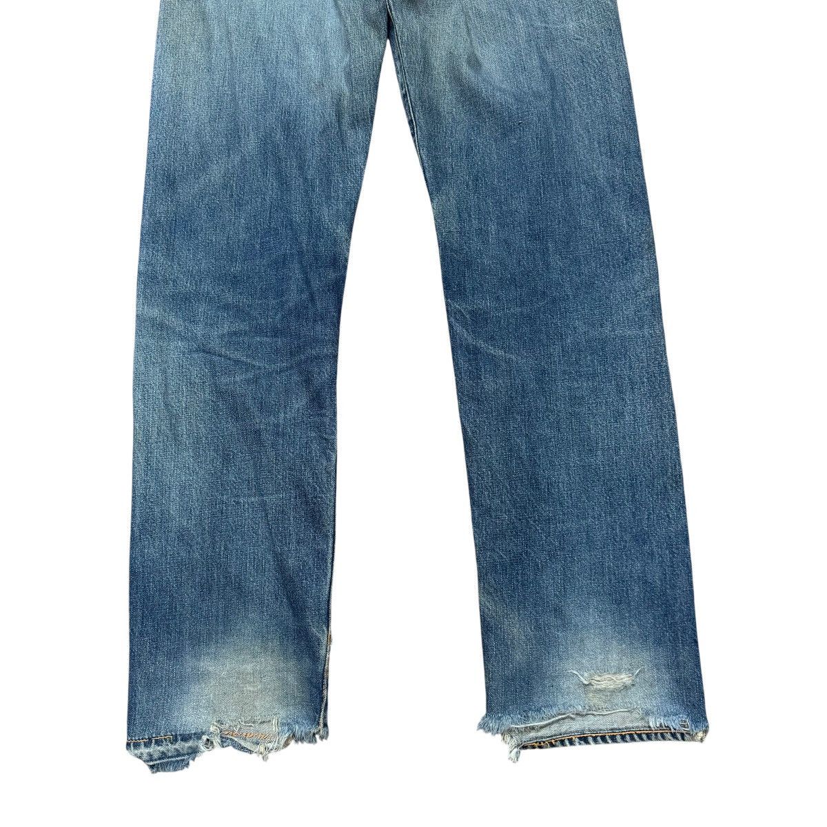 Evisu Vintage Evis Denim Selvedge Jeans Distressed Size US 30 / EU 46 - 16 Thumbnail