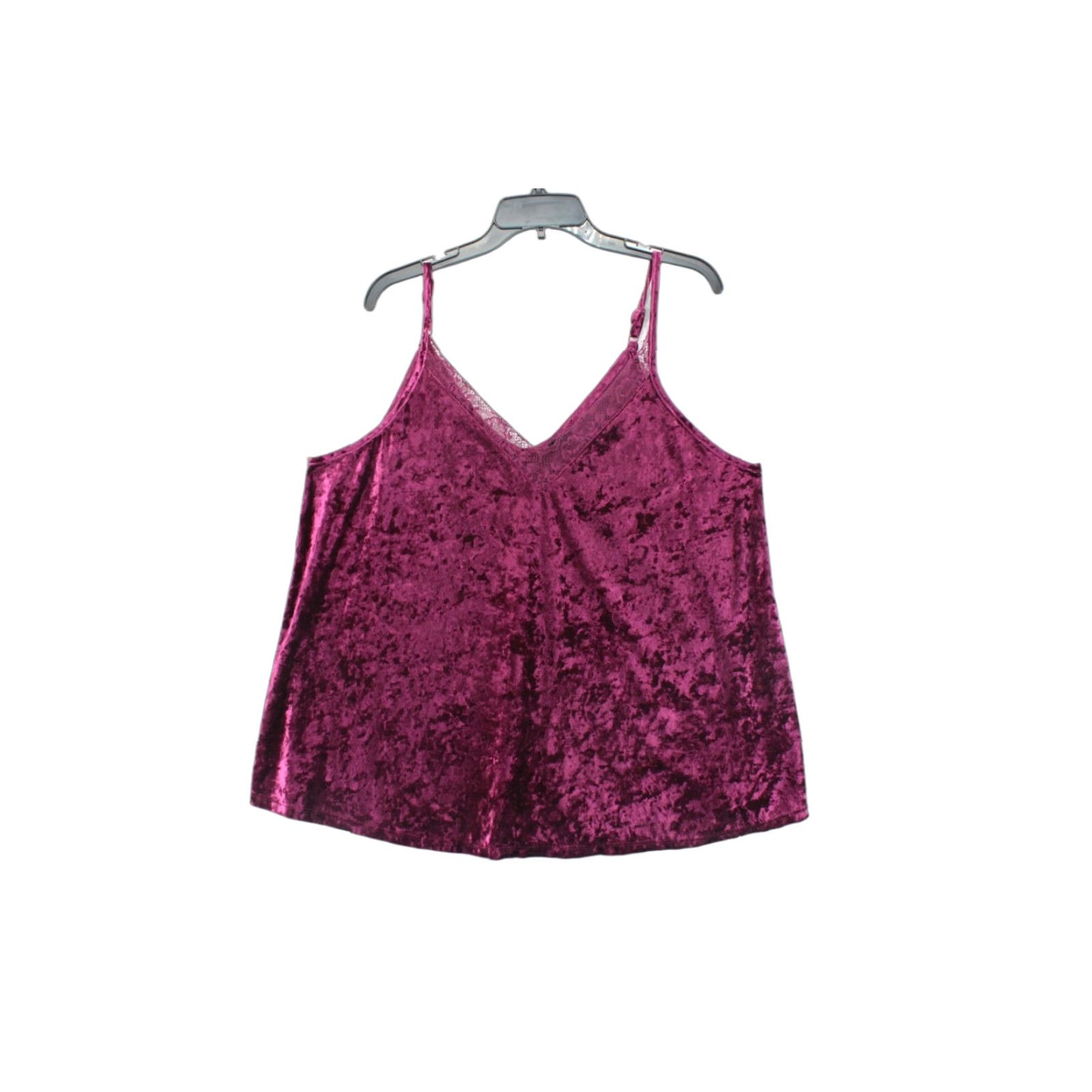 Torrid Torrid Tank Top Women’s 1X Burgundy Crushed Velvet Cami Y2K Party Whimsy Goth Tank Camisole Women 1X Red Velvet Y2K Gothic Party Casual/Workwear Mens? Size XL / US 12-14 / IT 48-50 - 1 Thumbnail