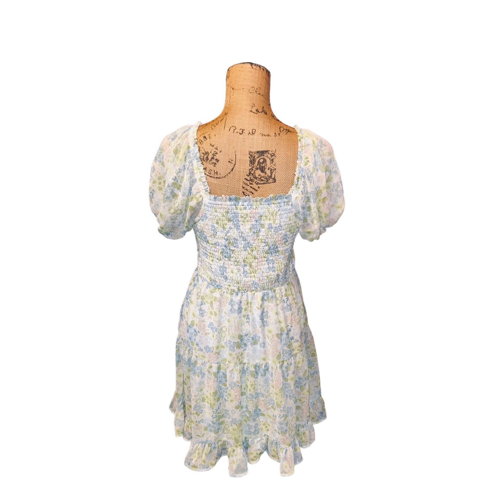 Madden NYC Madden NYC Floral Sun Mini Dress Womens Sz. Large Size L / US 10 / IT 46 - 2 Thumbnail