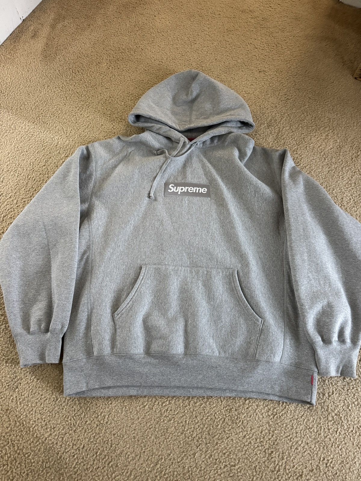 Asspizza × Supreme Supreme asspizza Box Logo Hoodie Grey | Grailed