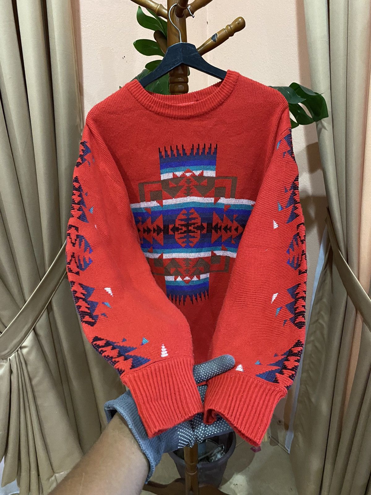 Vintage VINTAGE POWER OF THE PEOPLE NAVAJO KNITWEAR Size US L / EU 52-54 / 3 - 6 Thumbnail