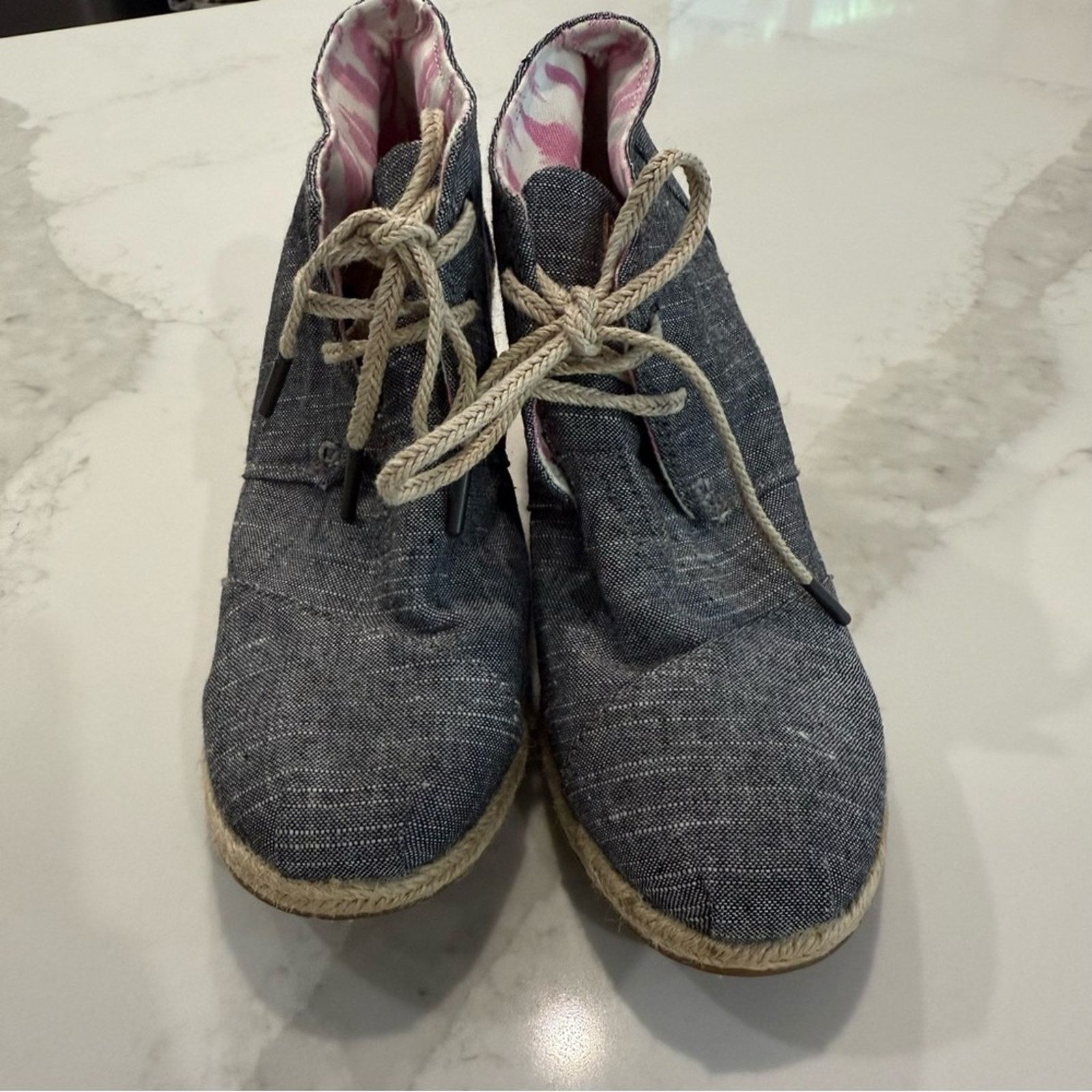 Toms Toms Desert LaceUp Espadrille Wedges Ankle Booties Womens 8 Size US 8 / IT 38 - 5 Thumbnail