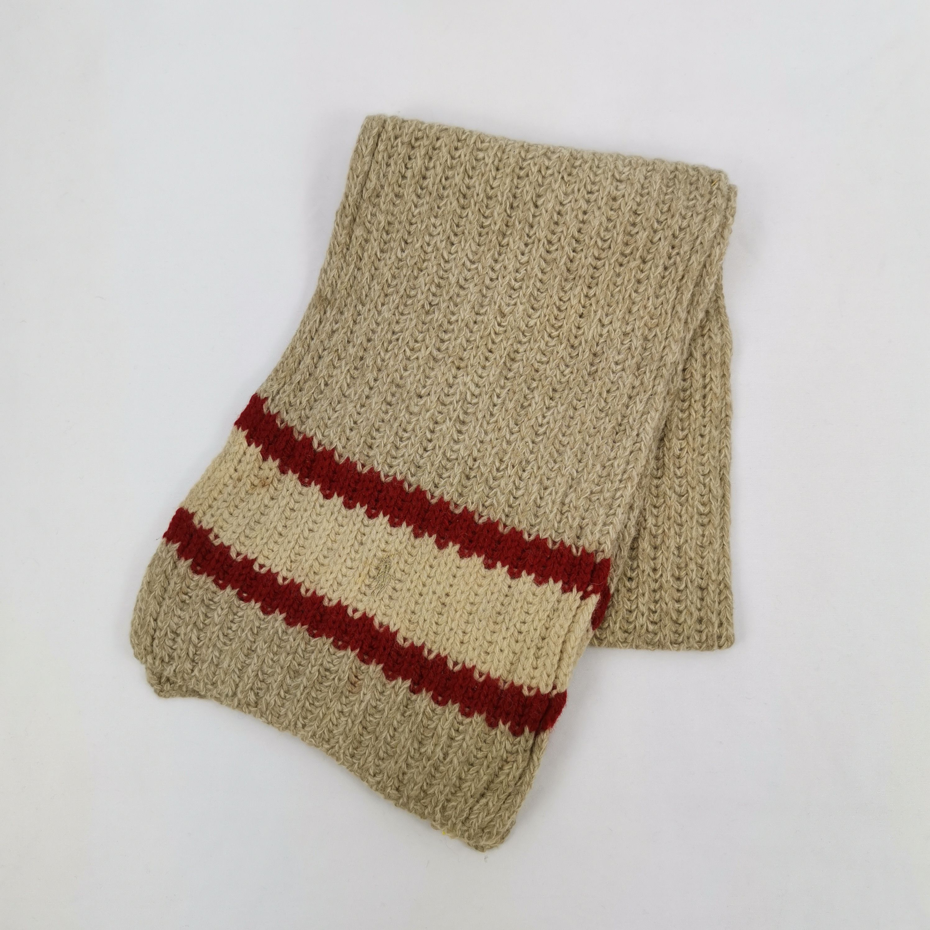 Polo Ralph Lauren NWT Vintage Polo Ralph Lauren Scarf Muffler Wool Scarves Size ONE SIZE - 3 Thumbnail
