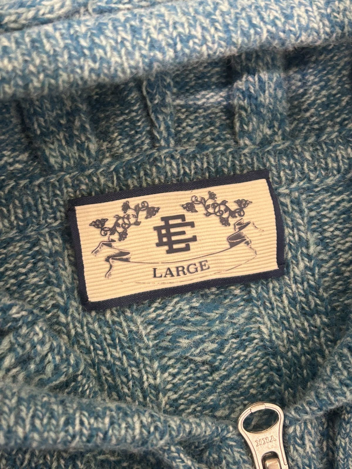Eric Emanuel Eric Emanuel EE Cable Knit Zip-Up Hoodie Size US L / EU 52-54 / 3 - 3 Thumbnail