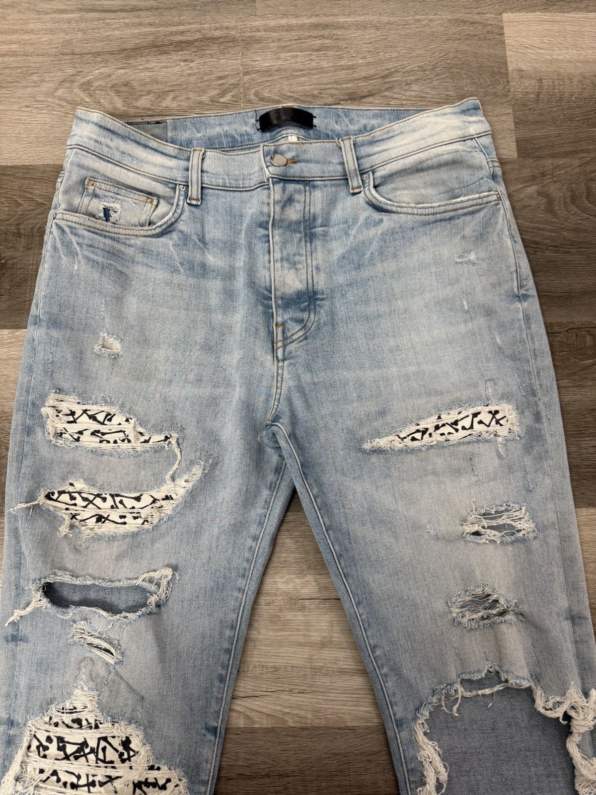 Amiri Amiri Thrasher Bones Patch Jeans Size 36 Size US 36 / EU 52 - 4 Thumbnail