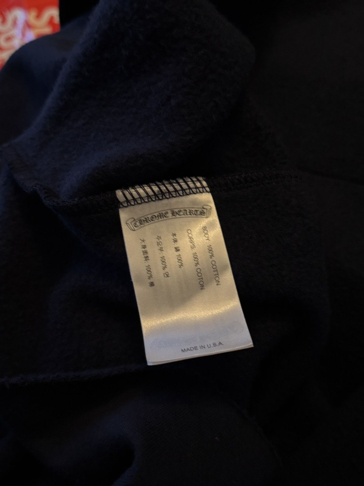 Chrome Hearts Chrome Hearts Navy Vertical Hoodie Size US XXL / EU 58 / 5 - 7 Thumbnail