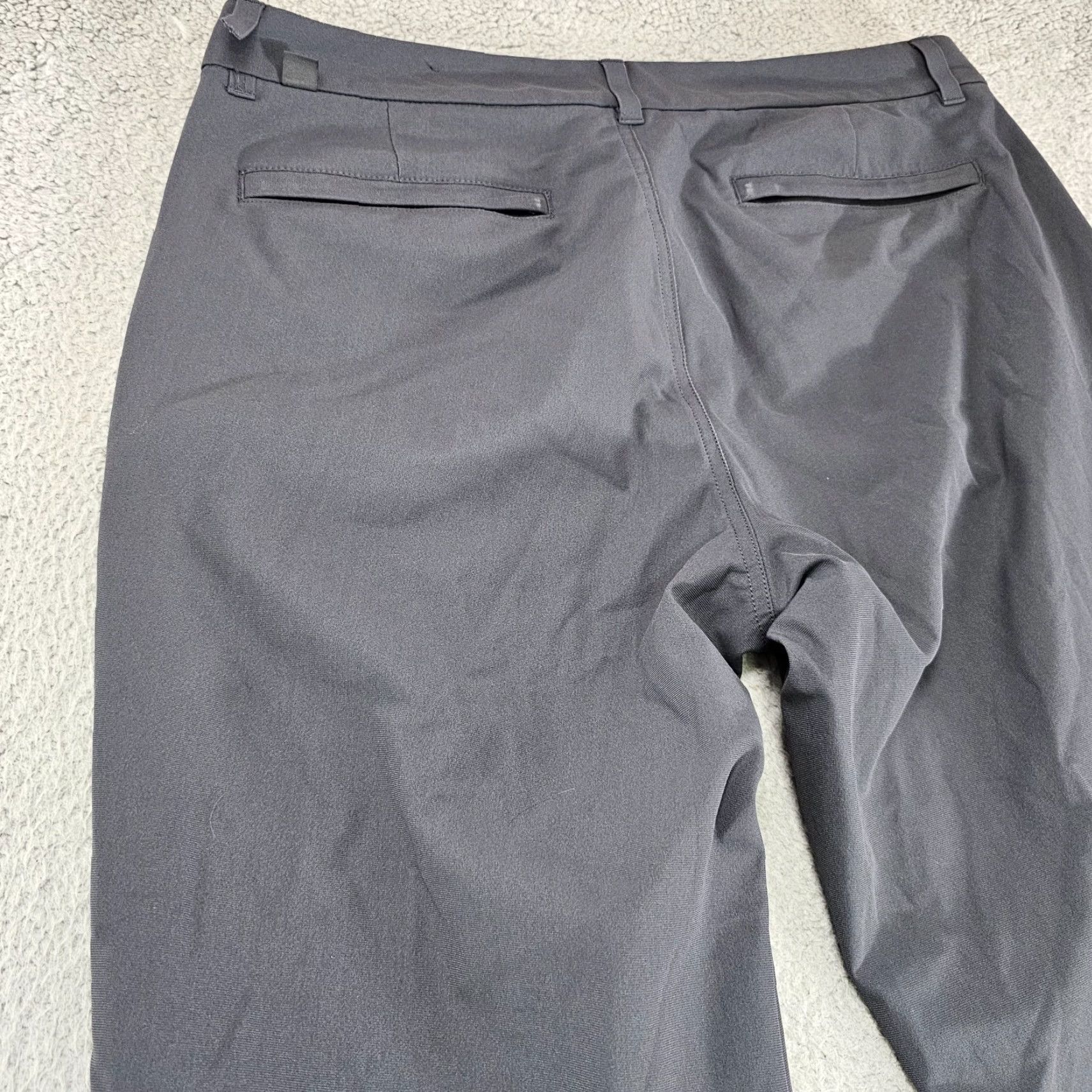 Vintage VRST Pants Mens 35x29 Gray Chino Slim Everyday Casual Business Travel Flat Front Regular Size US 35 - 7 Thumbnail