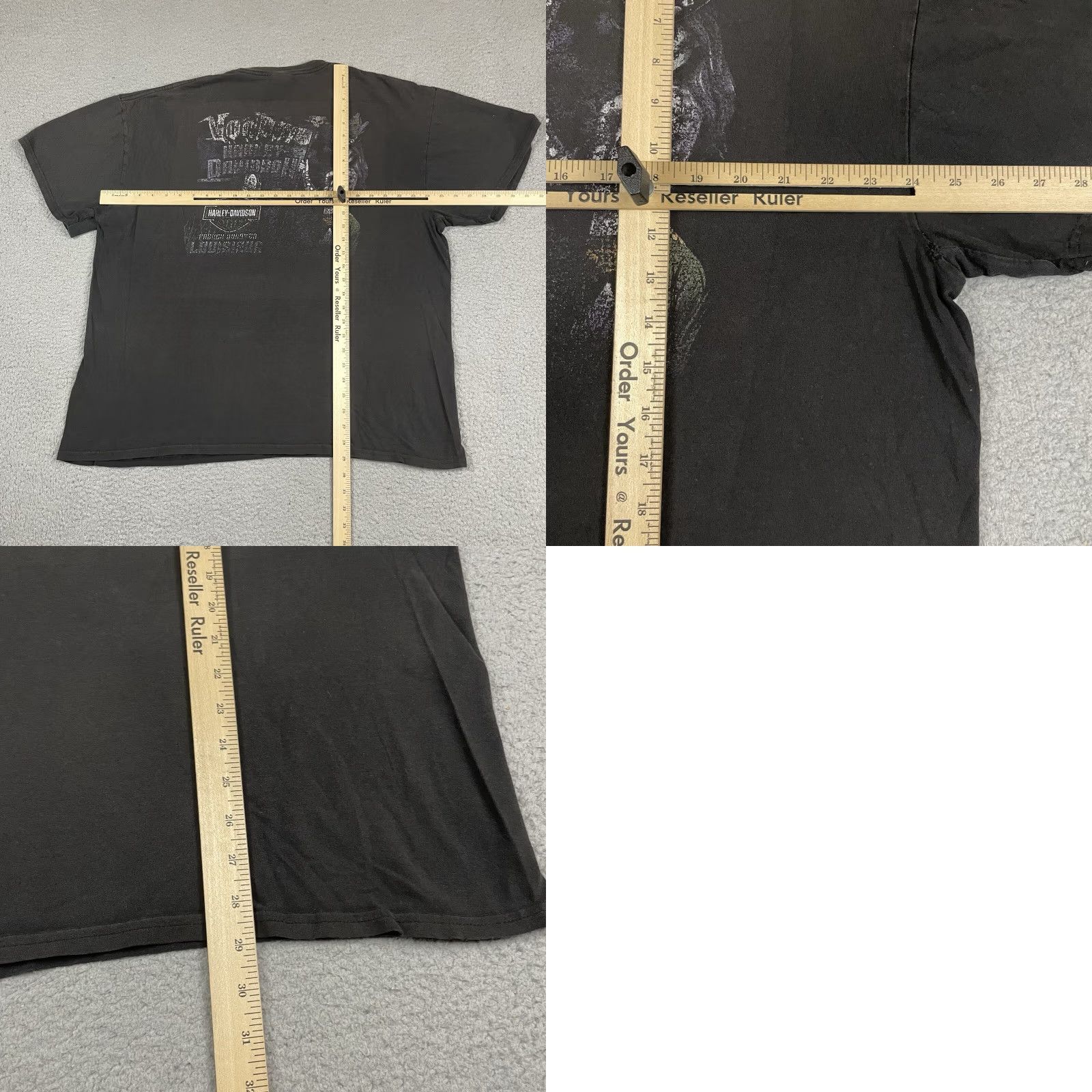 Harley Davidson Harley-Davidson T Shirt Harley-Davidson French Quarter Voodoo Black 2XL Mens Short Sleeve Crew Neck Distressed Logo Vintage No Size US XXL / EU 58 / 5 - 8 Thumbnail
