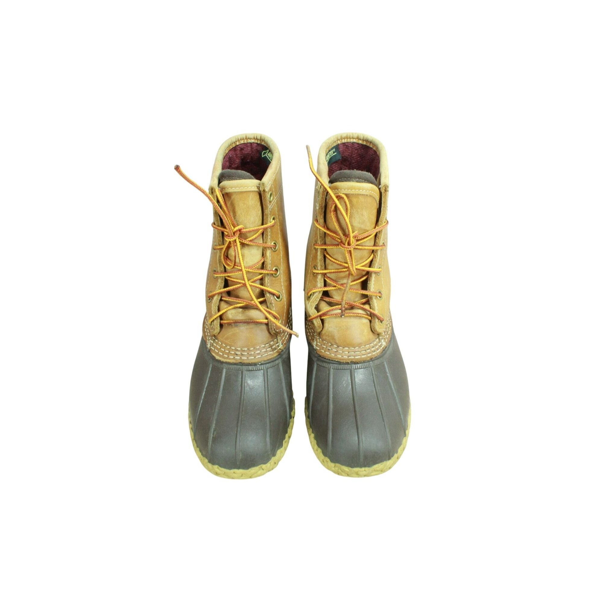 Goretex LL Bean Women's 8" Lace Up Gore-tex Ankle Duck Boots Size US 8 / IT 38 - 5 Thumbnail