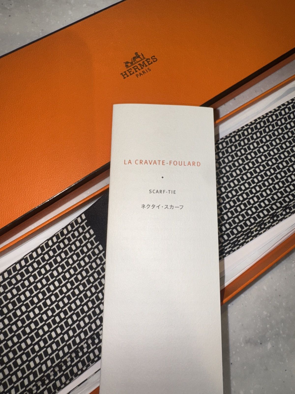 Hermes Hermès Tie-Scarf LA CRAVATE-FOULARD H-Print Size ONE SIZE - 5 Thumbnail