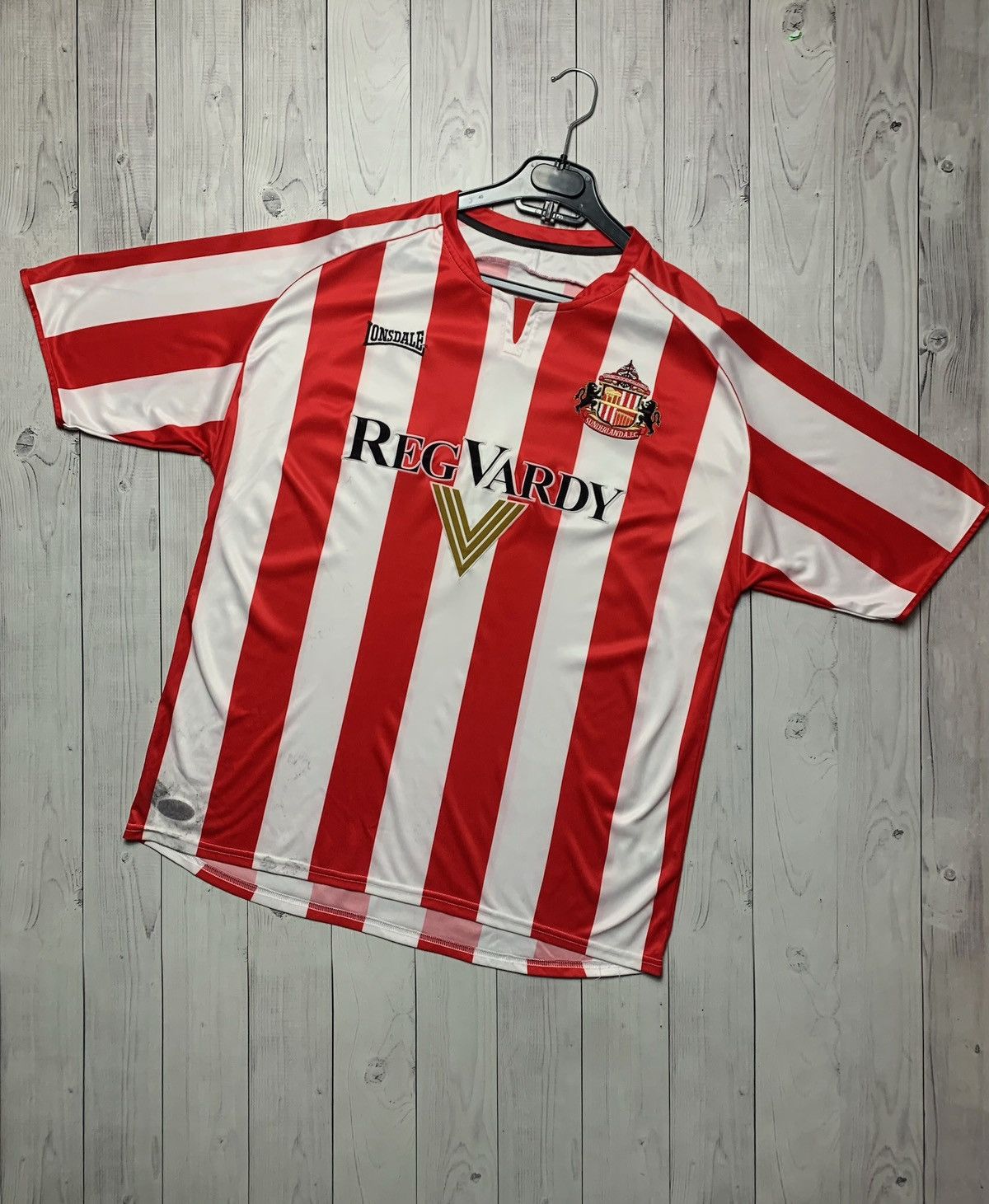 Lonsdale × Vintage Vintage Londsdale Sunderland soccer jersey size L striped Size US L / EU 52-54 / 3 - 1 Thumbnail