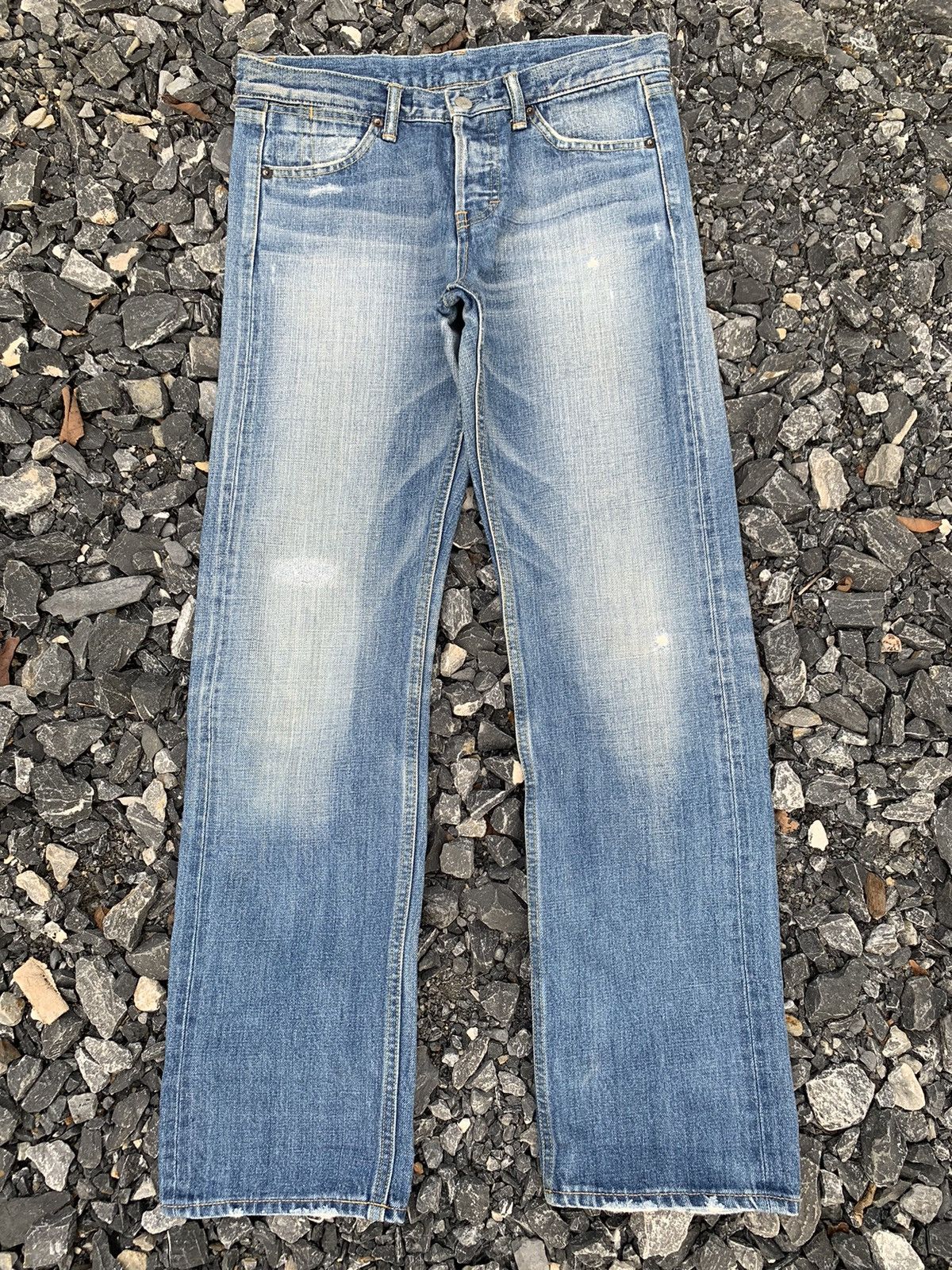 Other JAPANESE BRAND MACPHEE SELVEDGE BUTTON FLY DISTRESSED DENIM Size US 31 - 1 Thumbnail