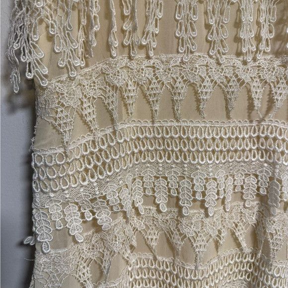 Dress the Population Dress The Population Cream Lace Fringe Shift Dress – Size XS Size XS / US 0-2 / IT 36-38 - 7 Thumbnail