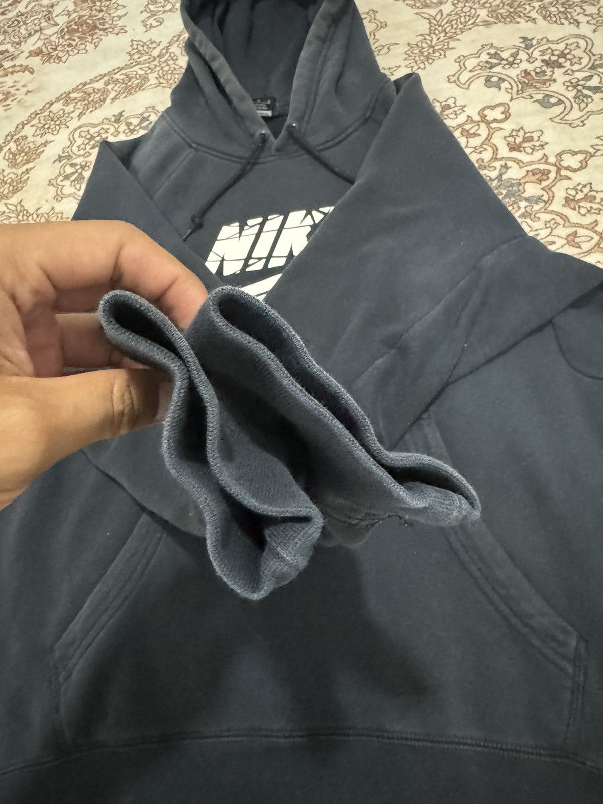 Nike × Vintage Vintage NIKE SB Big Swoosh Hoodie Size US M / EU 48-50 / 2 - 4 Thumbnail