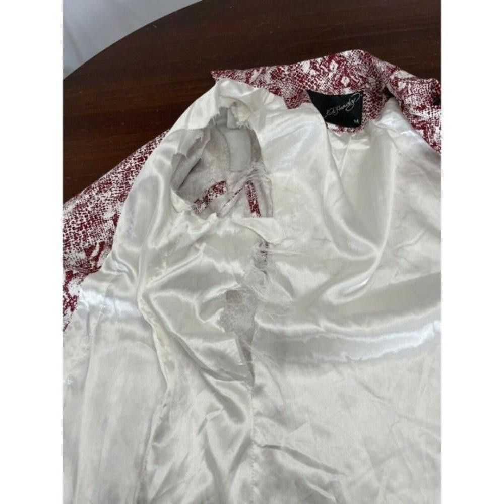 Ed Hardy Ed Hardy by Christian Moto Sports Jacket. Women’s Size M Red Size M / US 6-8 / IT 42-44 - 10 Thumbnail
