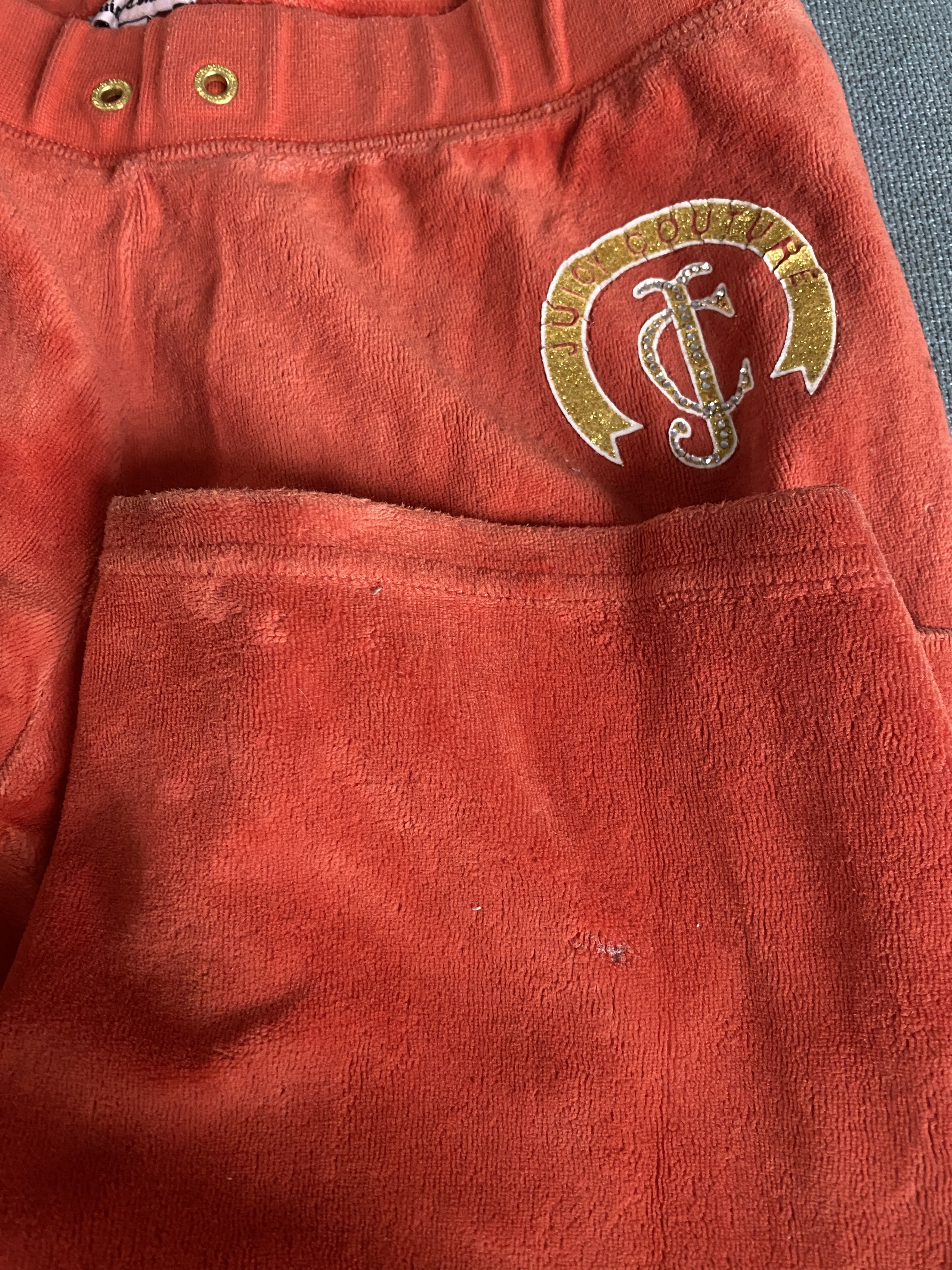 Juicy Couture × Vintage Juicy Couture small logo flare velvet sweatpants velour y2k Size 28" / US 6 / IT 42 - 6 Thumbnail