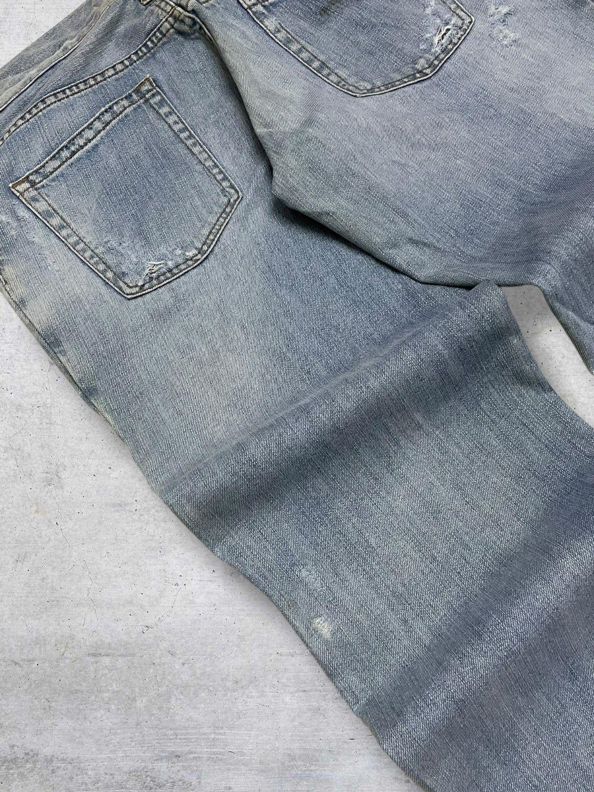 Dolce & Gabbana DOLCE & GABBANA 90S DESIGNER DISTRESSED BLUEWASHED DENIM Size US 36 / EU 52 - 18 Thumbnail
