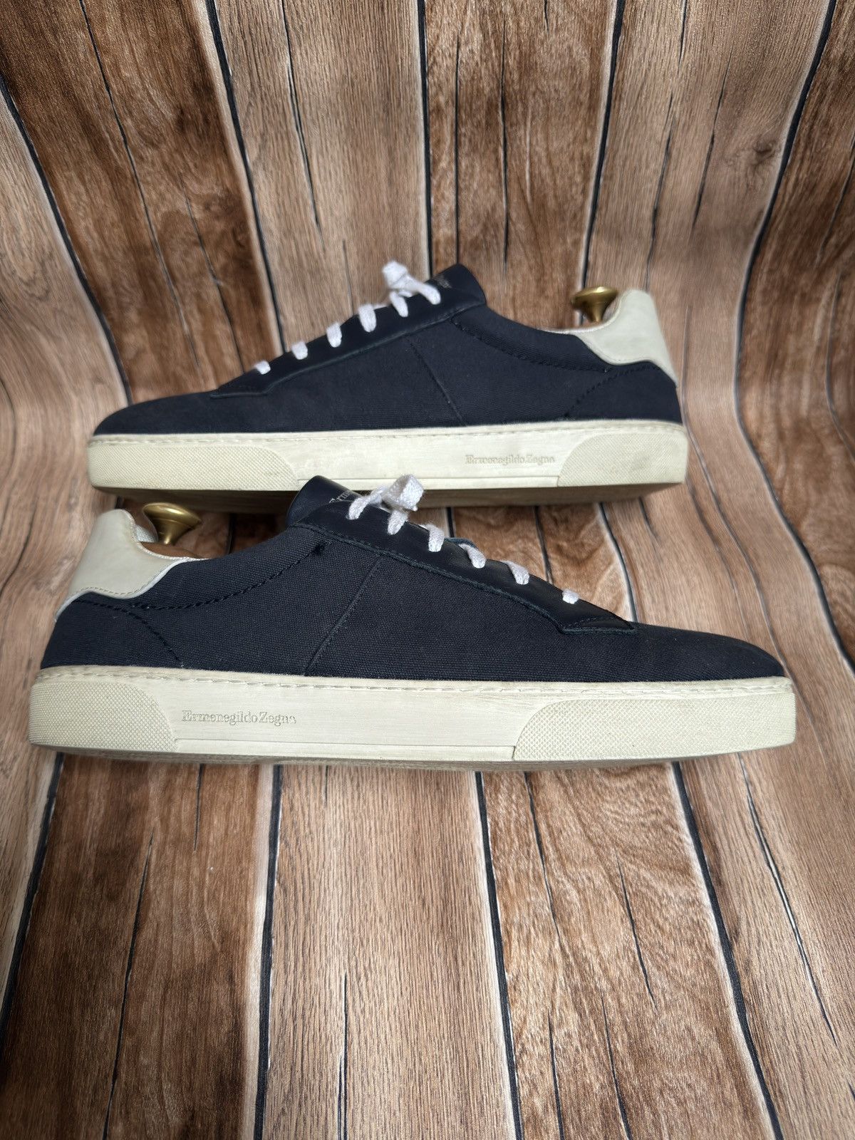 Ermenegildo Zegna Vittorio canvas sneakers Size US 8.5 / EU 41-42 - 5 Thumbnail