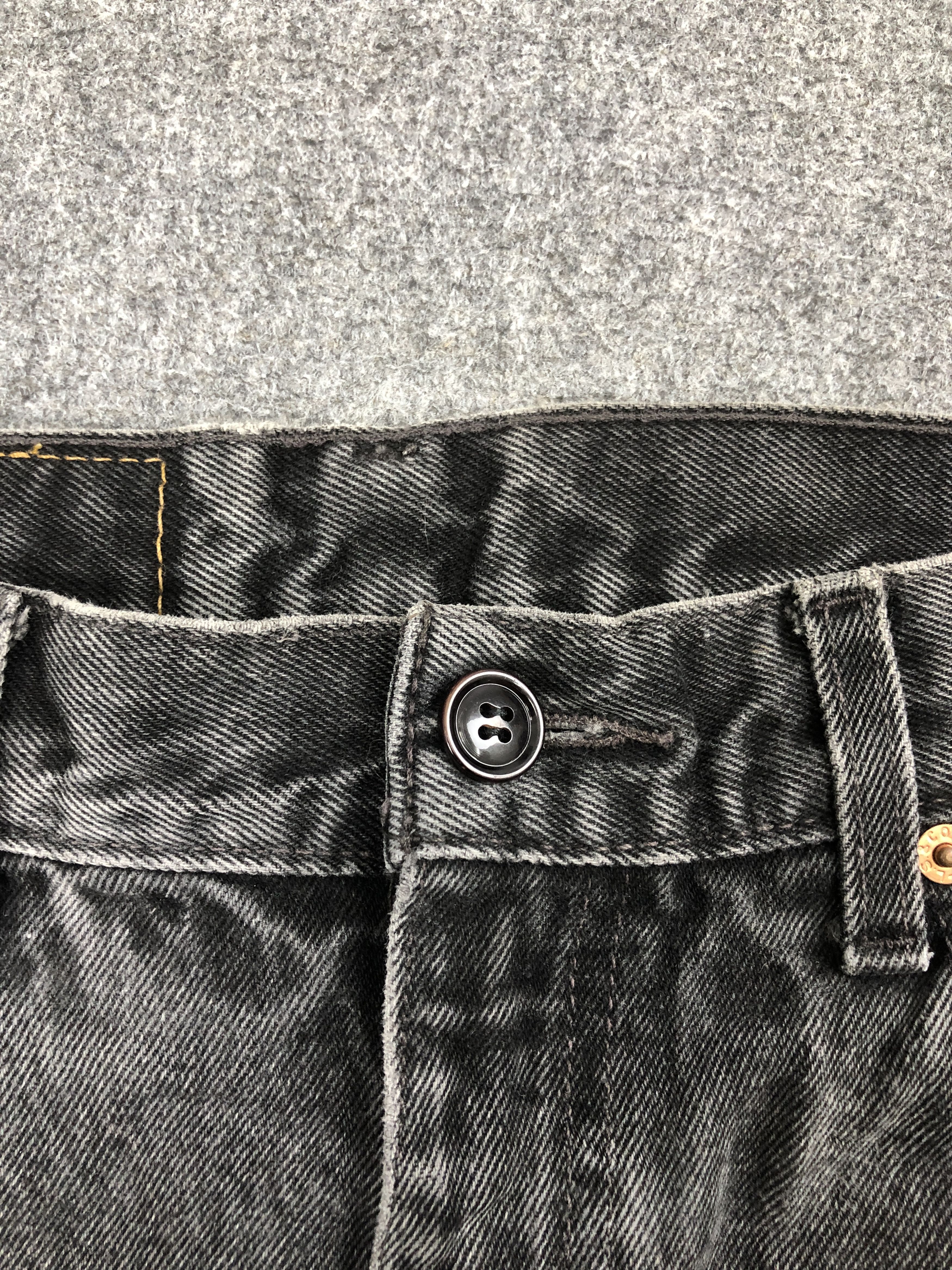 Levi's Vintage 90s Levis 505 Black Regular Fit Jeans DP2457 Size US 29 - 10 Thumbnail