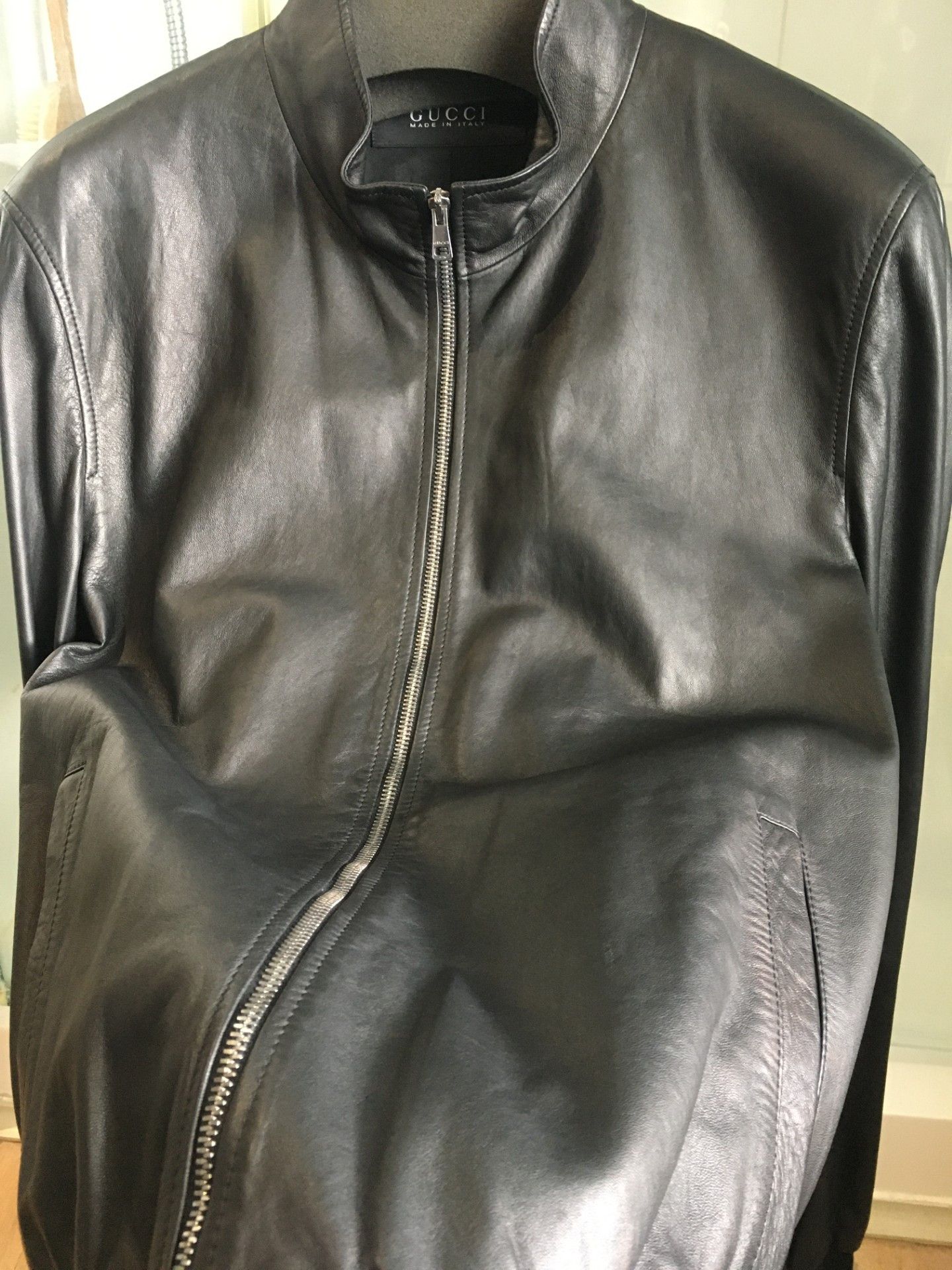 Gucci Gucci Leather Bomber Jacket Sz Large RRP $3,680 Tom Ford Era Size US L / EU 52-54 / 3 - 2 Thumbnail