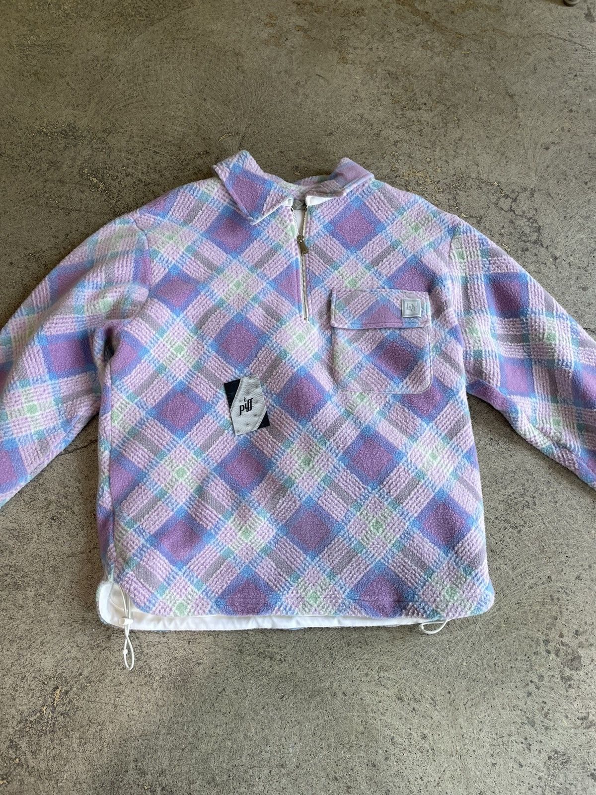 Dior × ERL Dior x ERL Tartan Zip Sweatshirt Purple Size US M / EU 48-50 / 2 - 2 Thumbnail