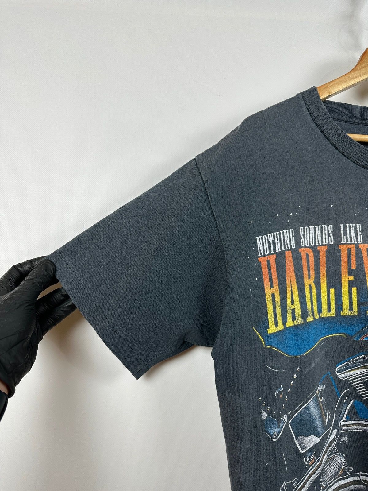 Harley Davidson 1996 Vintage Harley Davidson Nothing Sounds Single Stitch Size US XL / EU 56 / 4 - 12 Thumbnail