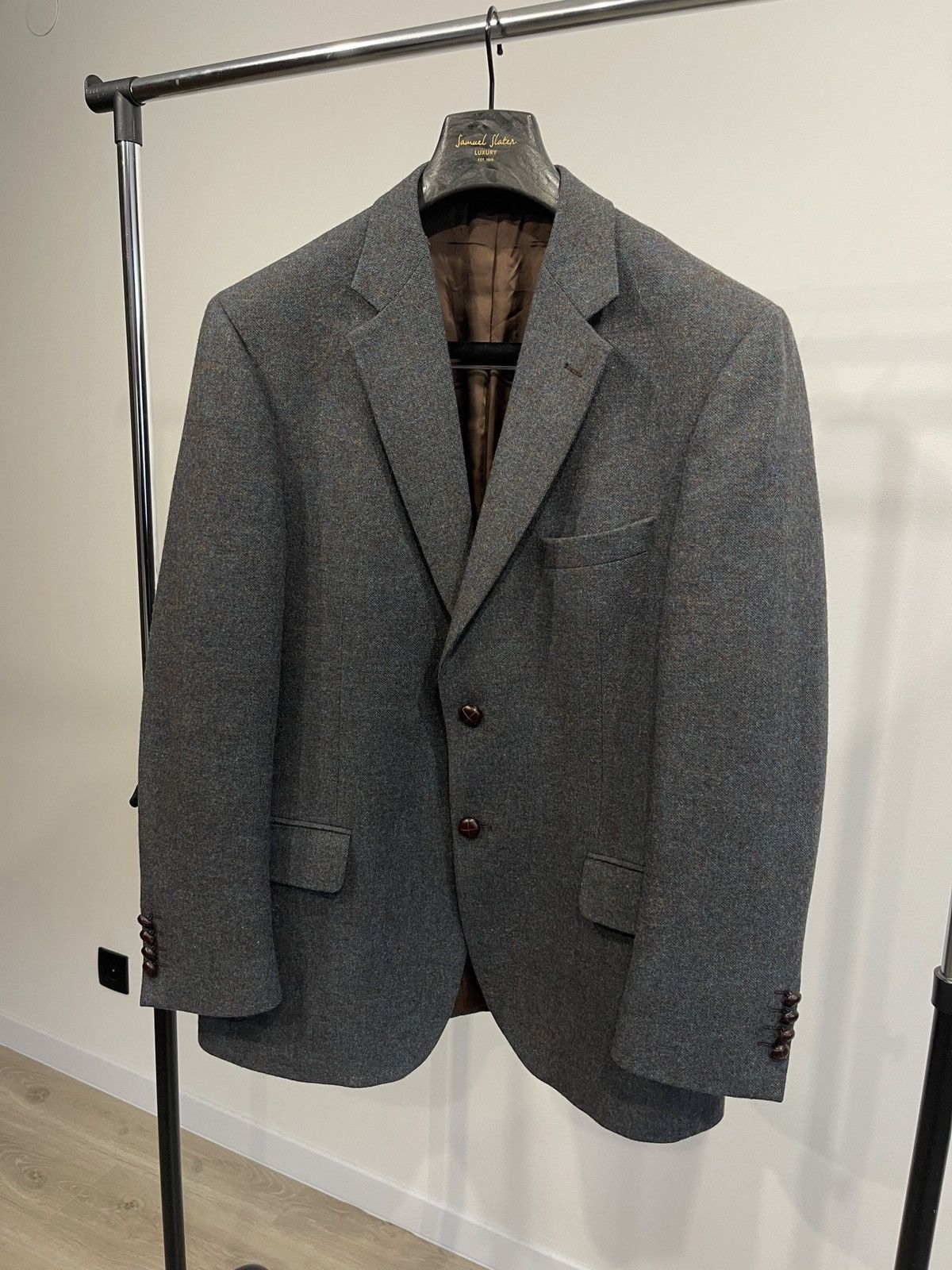 Vintage Vintage Golding tweed wool blazer classic jacket sport coat Size 42R - 4 Thumbnail
