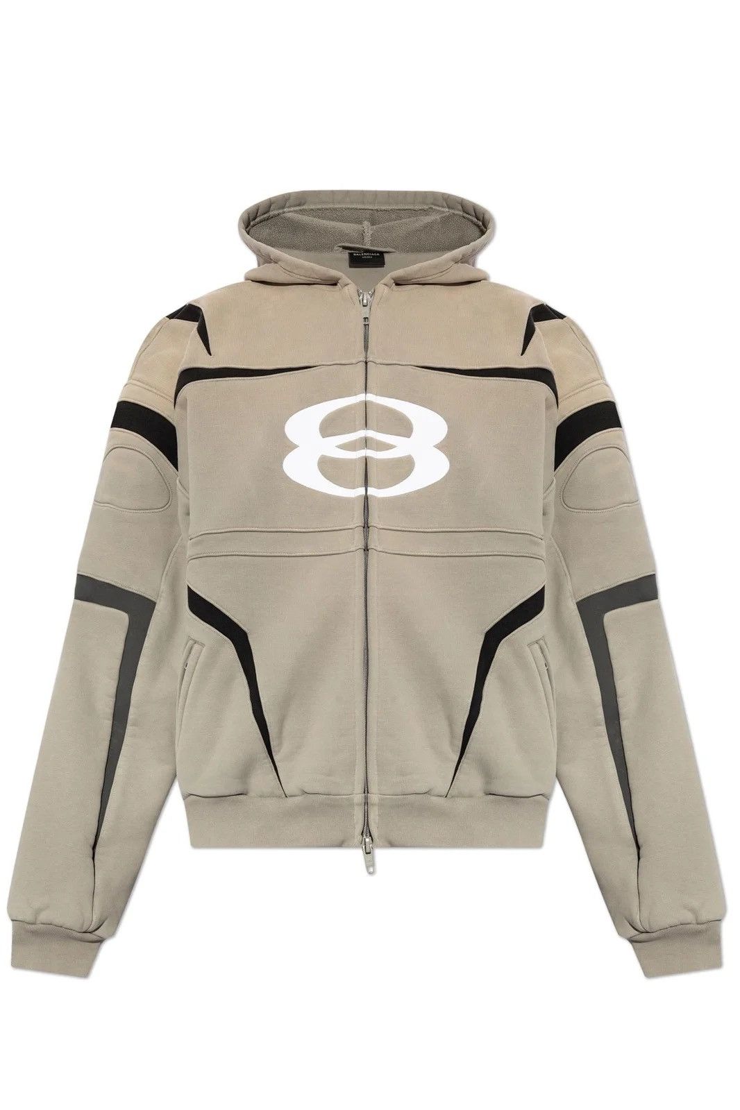 Balenciaga ❌SOLD OUT EVERYWHERE ❌ Biker Unity Zip Up Hooded Jacket Size US XL / EU 56 / 4 - 1 Thumbnail