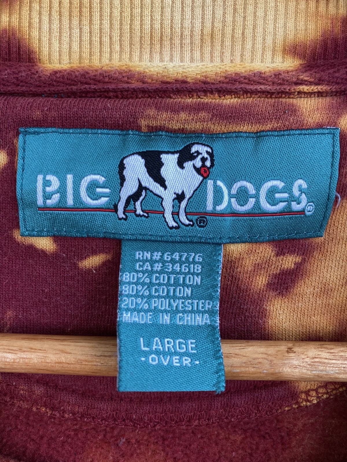 Big Dogs × Vintage Big Dogs Acid Vintage Oversize Sweatshirt Size US L / EU 52-54 / 3 - 10 Thumbnail