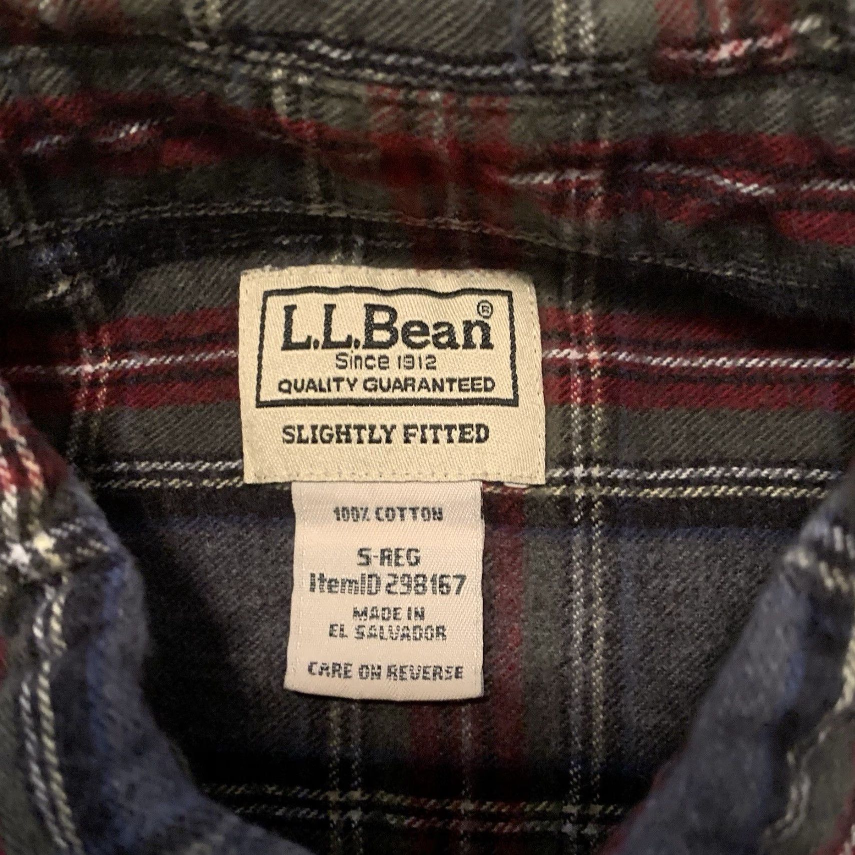 Vintage LL Bean Mens Flannel Shirt Small Gray Plaid Long Sleeve Slightly Fitted Size US S / EU 44-46 / 1 - 2 Thumbnail