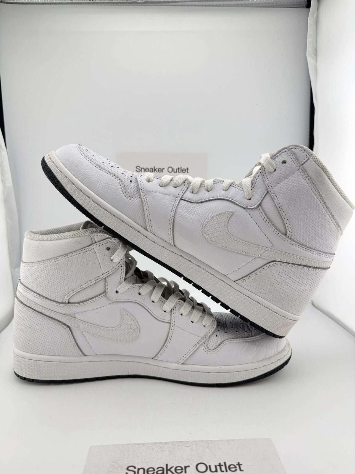 Nike Jordan 1 White Perforated US 12.5 Used OG Box Size US 12.5 / EU 45-46 - 6 Thumbnail