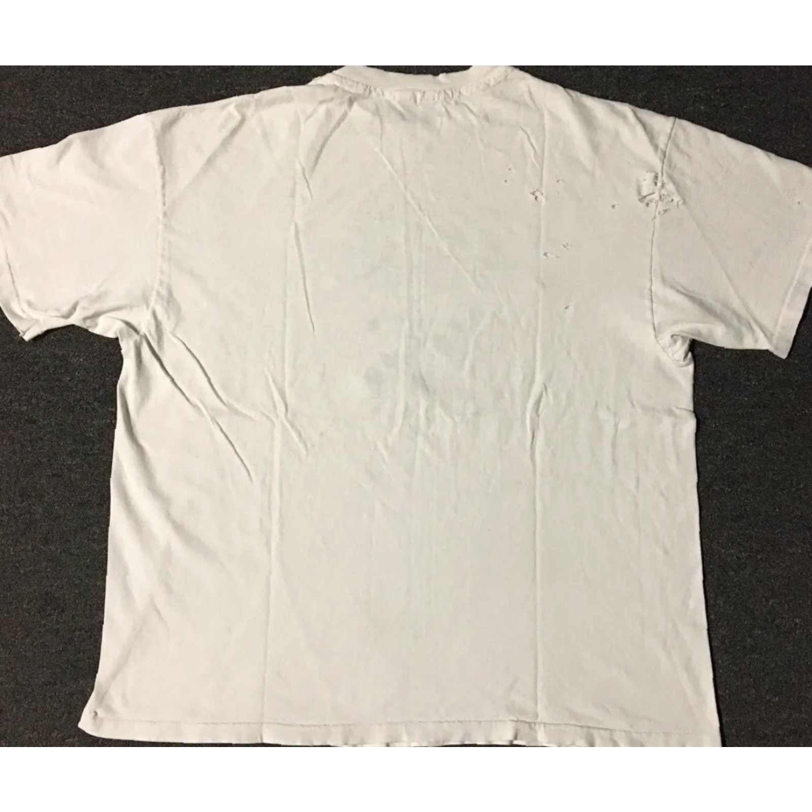 Thrasher VINTAGE Kansas #25 Thrashed Faded Shirt M 90s College White Graphic Tee Mens 90s Grunge University USA Size US M / EU 48-50 / 2 - 2 Thumbnail